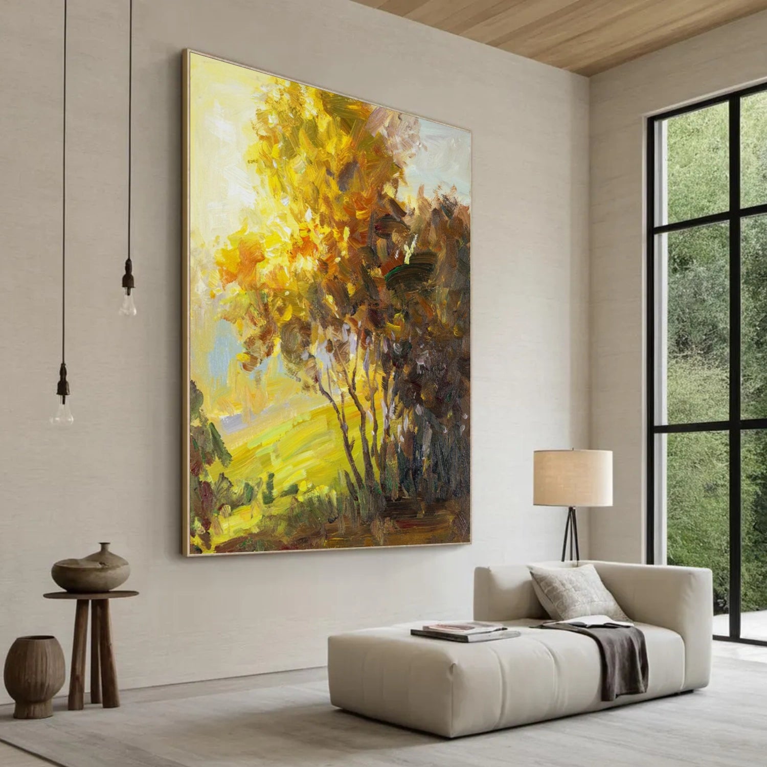 Flower & Tree Abstract Canvas Art #FT 305