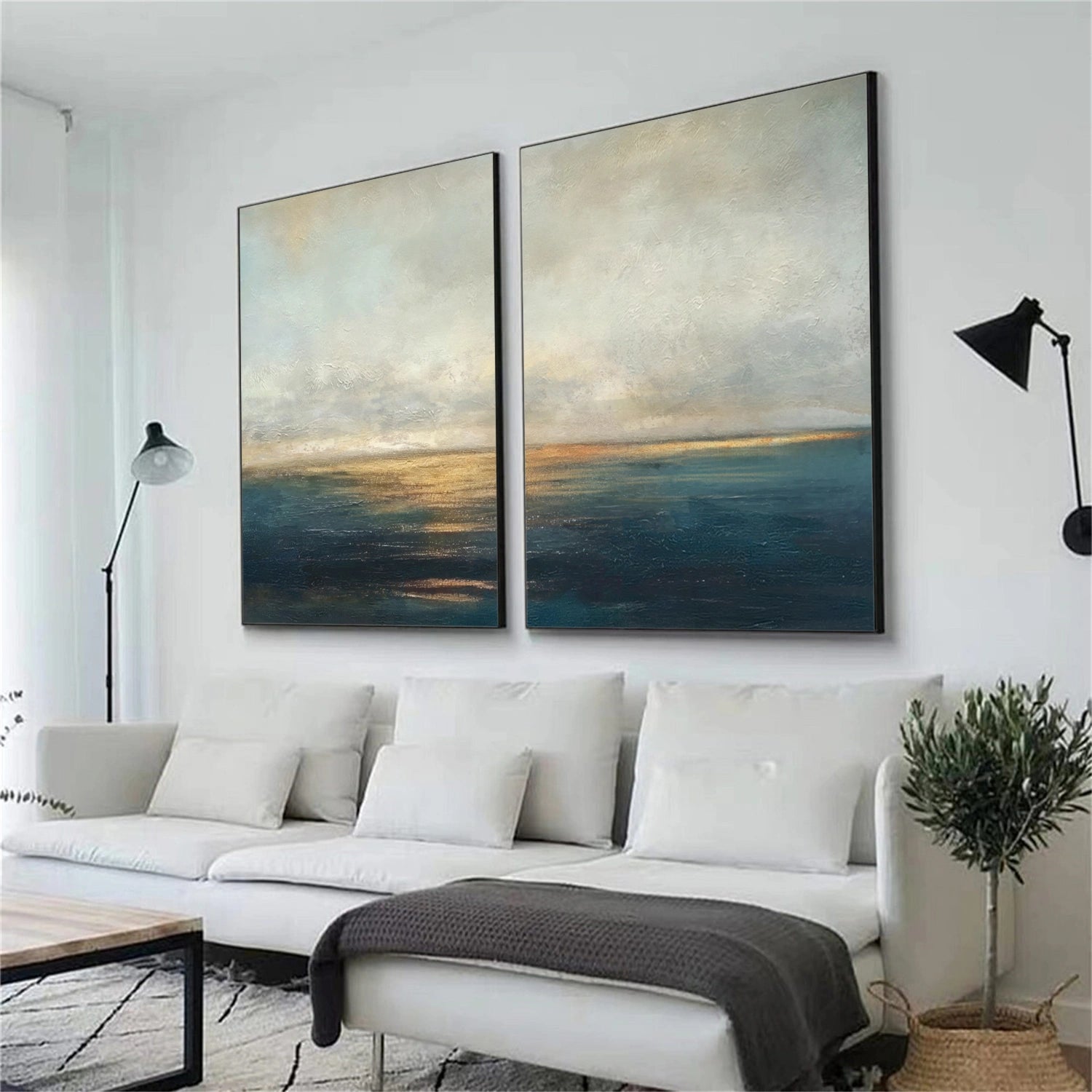 Abstract Texture Wall Art Set of 2 #AB624