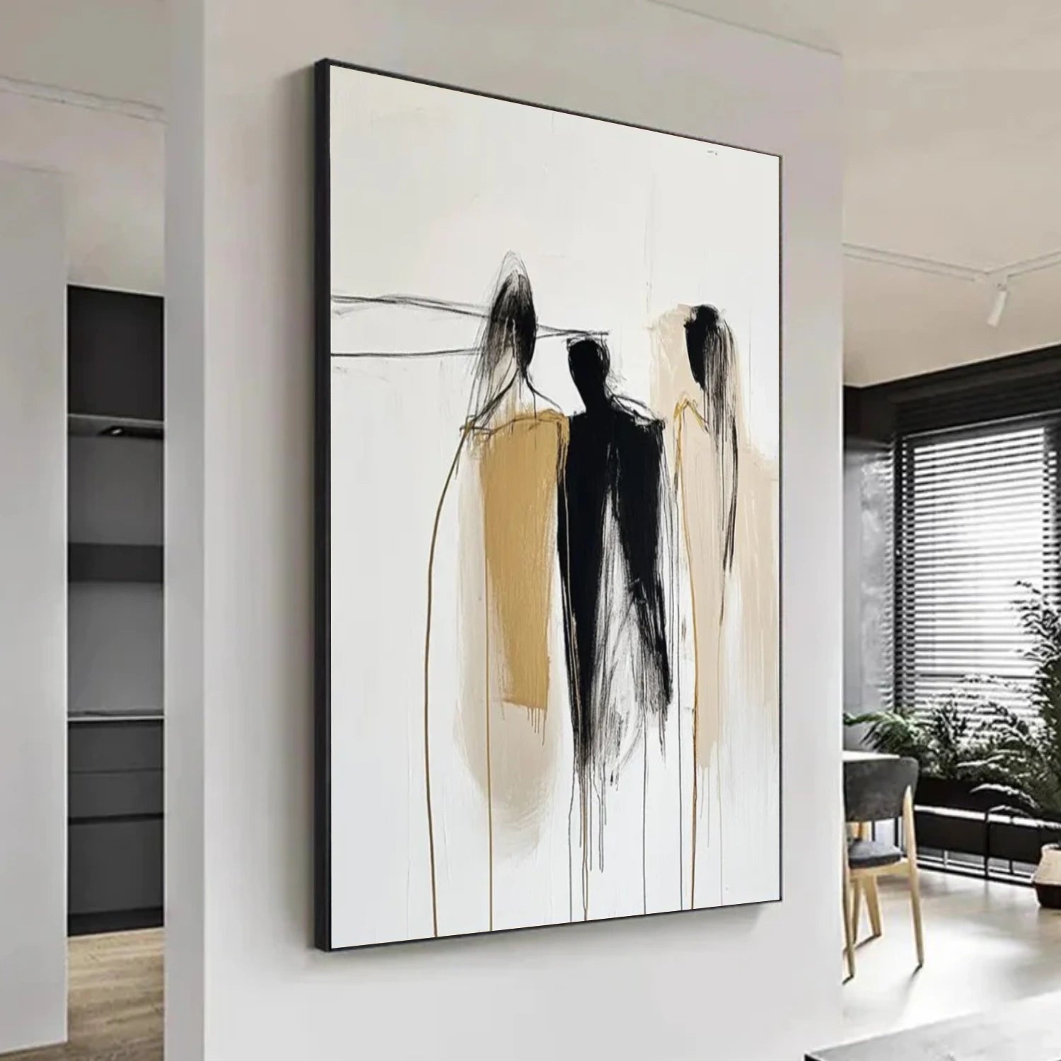 Contemporary Abstract Minimalist Textured Wall Art #CW048