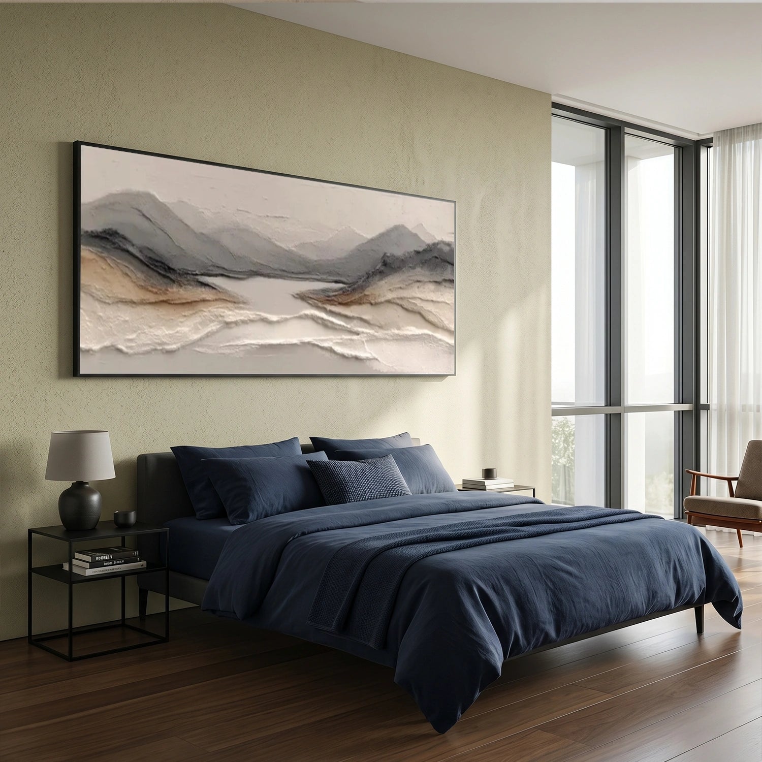 Minimalist Mountain Texture Canvas # MM442