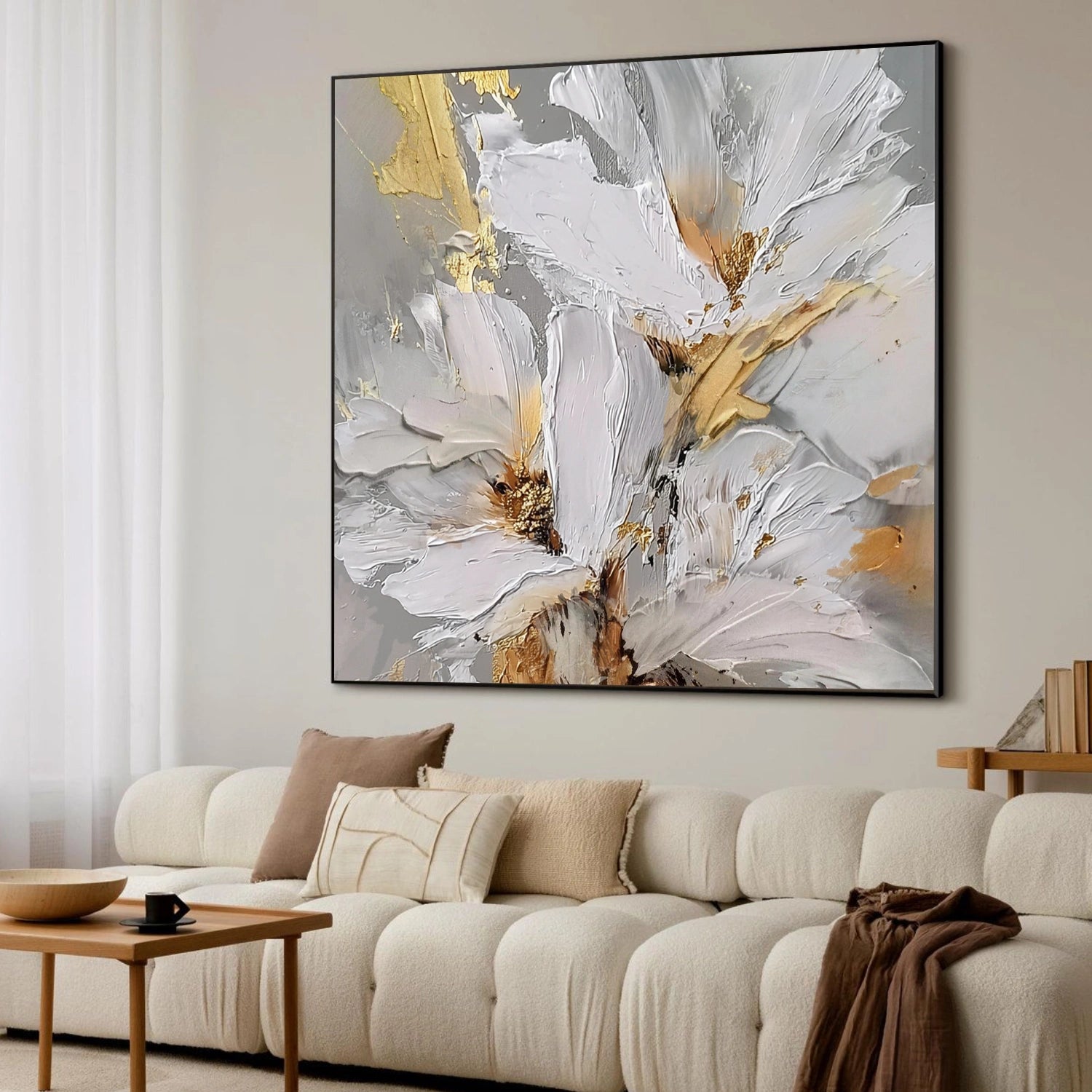Flower & Tree Abstract Texture Canvas Art # FT 335