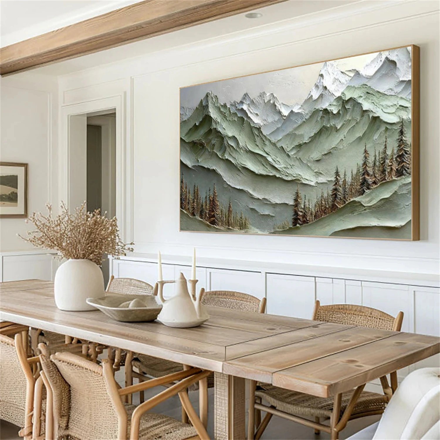 Minimalist Mountain Texture Canvas # MM370