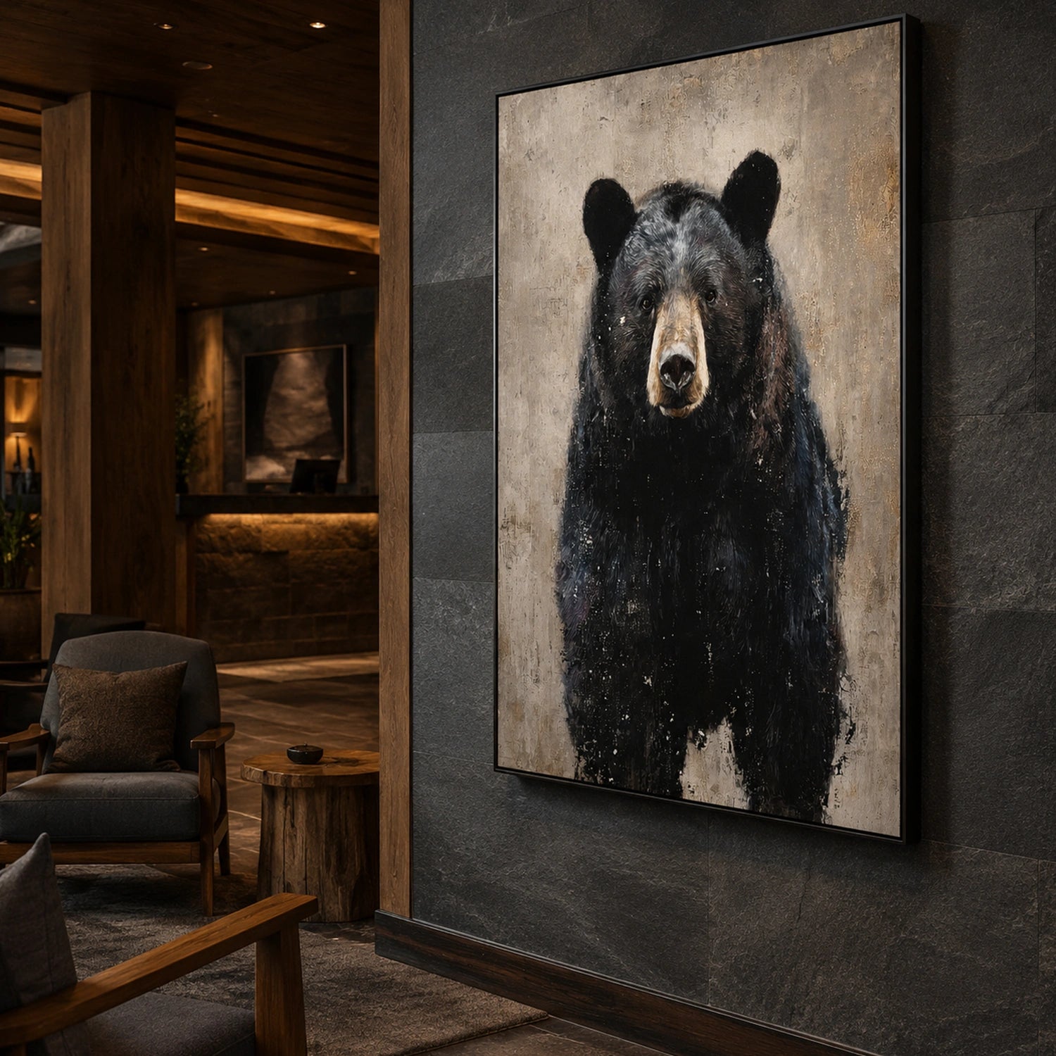 Abstract Animal Canvas Art #AP247