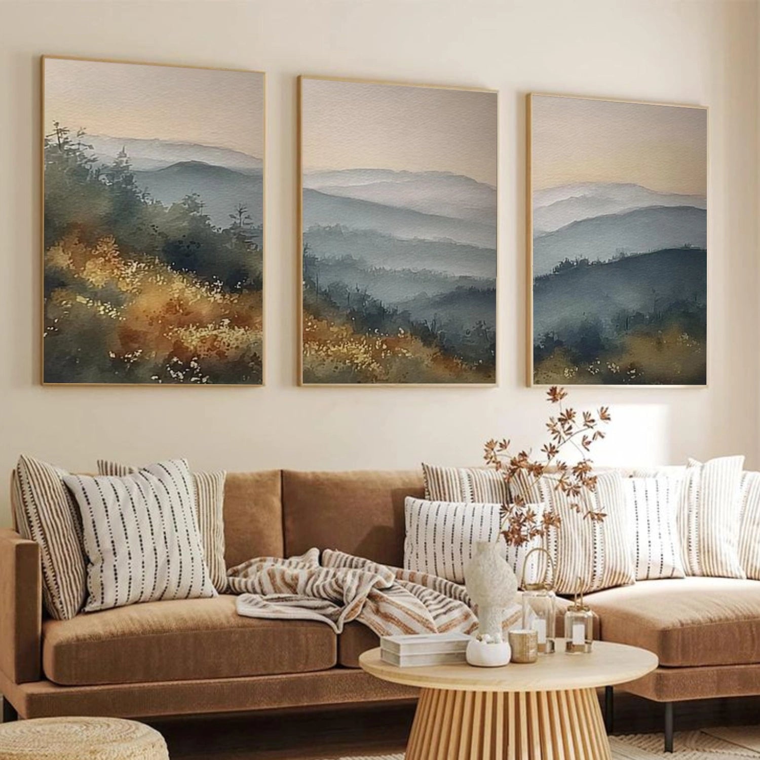 Abstract Urban Set of 3  Landscape Painting #UL 045