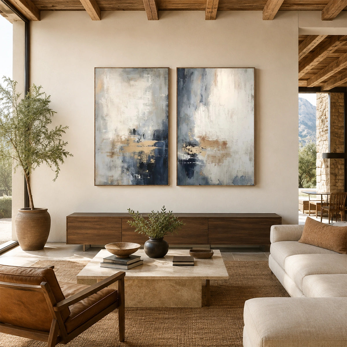 Abstract Wall Art Set of 2 #AB 759