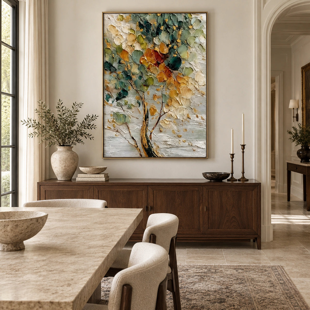 Flower & Tree Abstract Canvas # FT 423