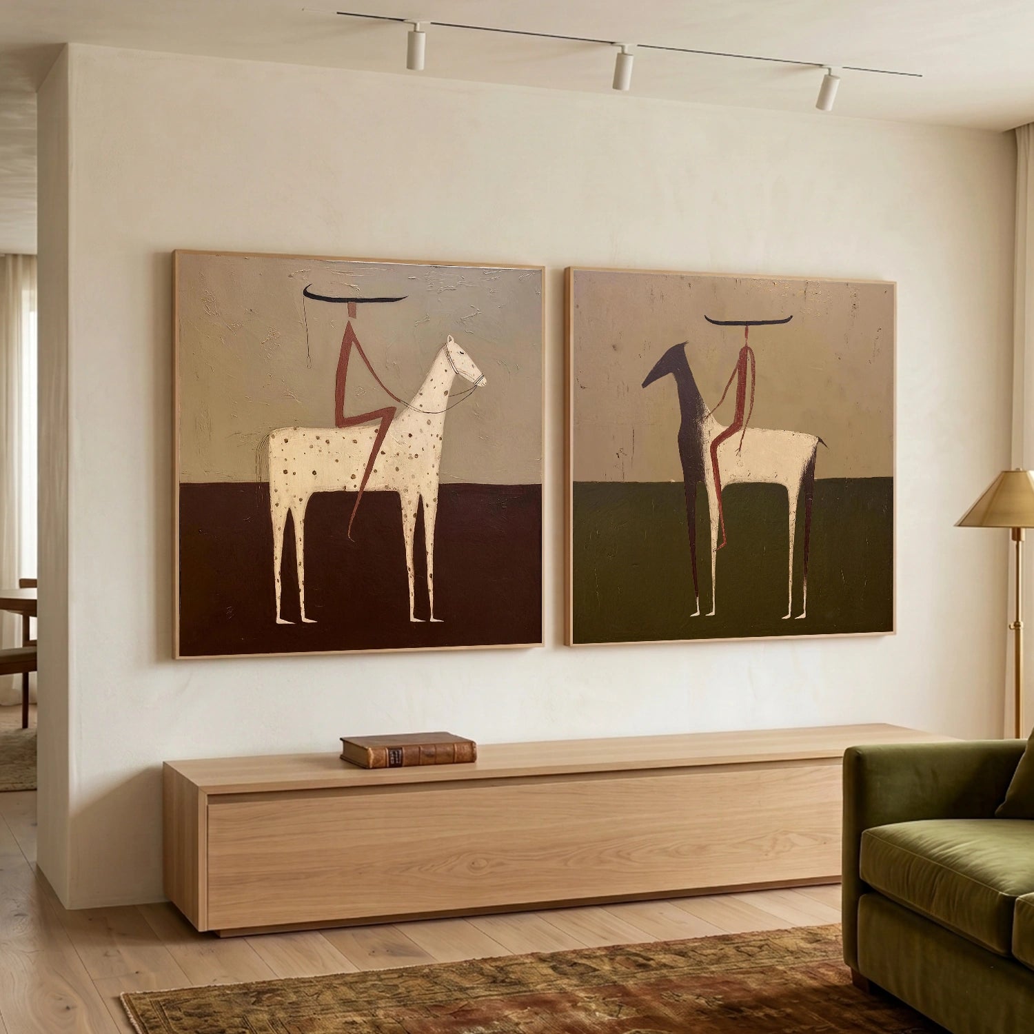 Americana Wall Art  Square Set of 2 #VE096
