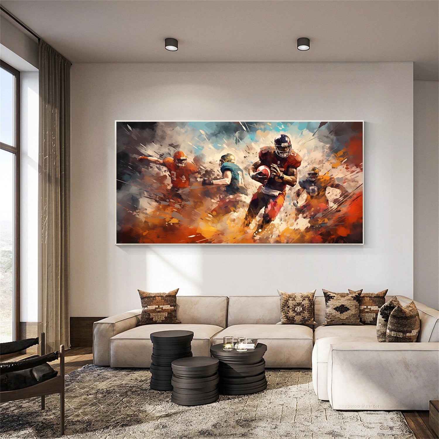 American Football Sport Art Painting Canvas #SA003