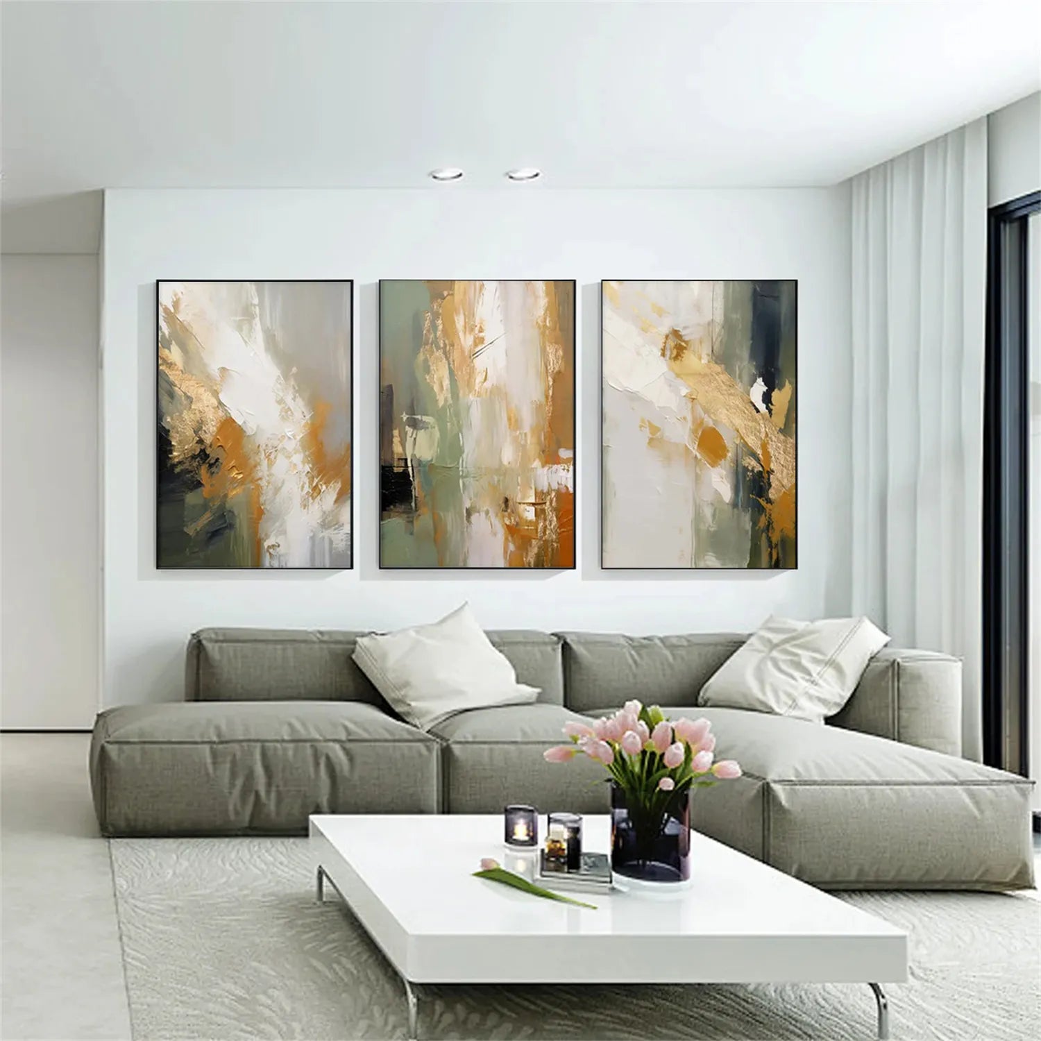 Abstract Painting Set of 3 #AB214