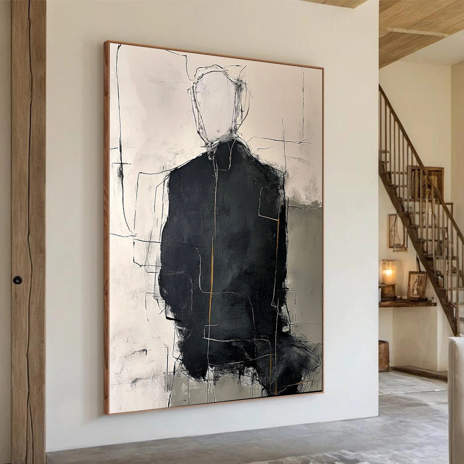 Abstract Portrait Textured Wall Art #PT 065