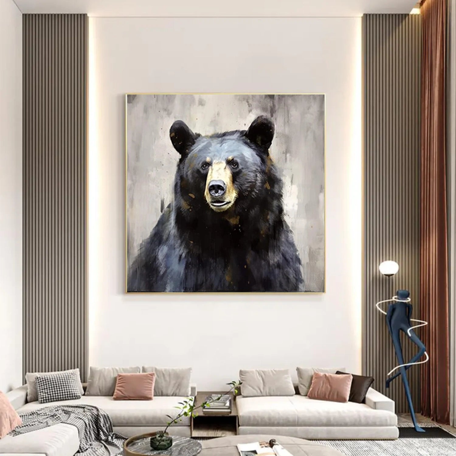 Abstract Animal Canvas Art #AP172