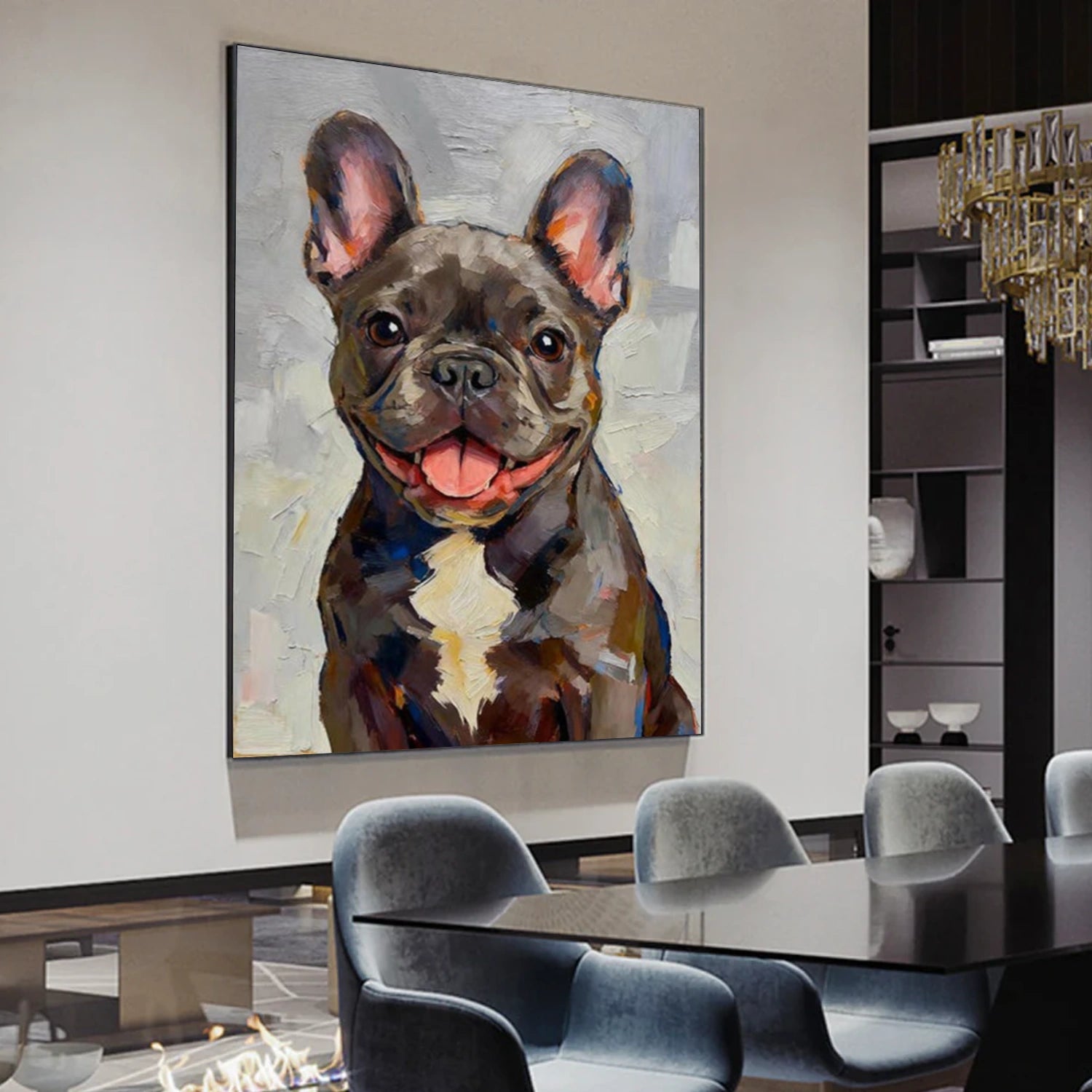 Abstract Animal Canvas Art #AP214