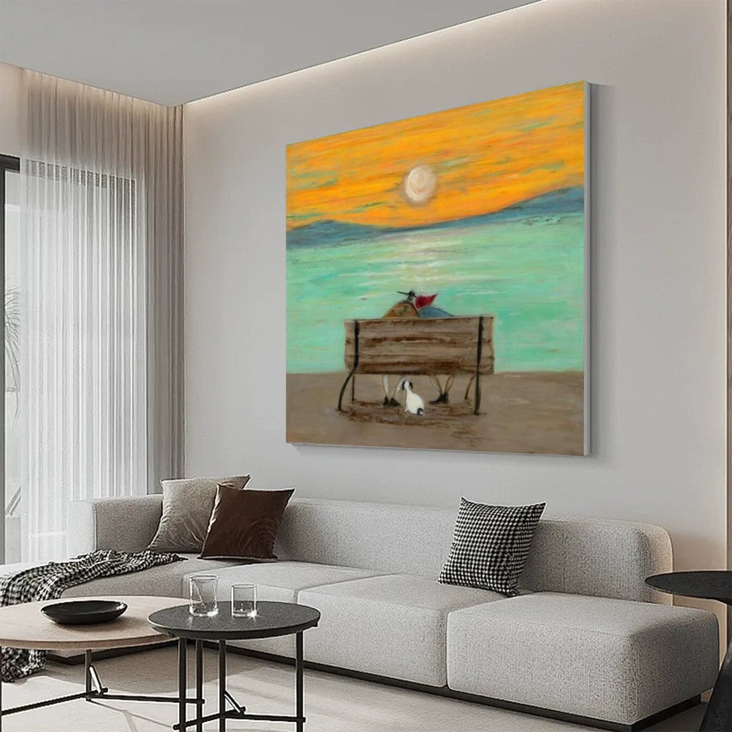 Colorful Abstract Portrait Wall Art #PT021
