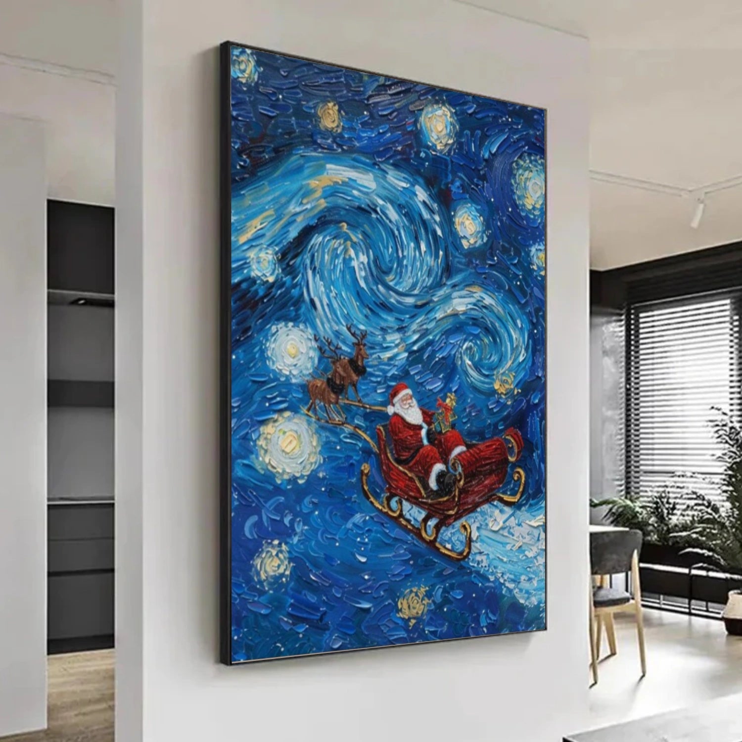 Colorful Abstract Portrait Texture Wall Art #PT022