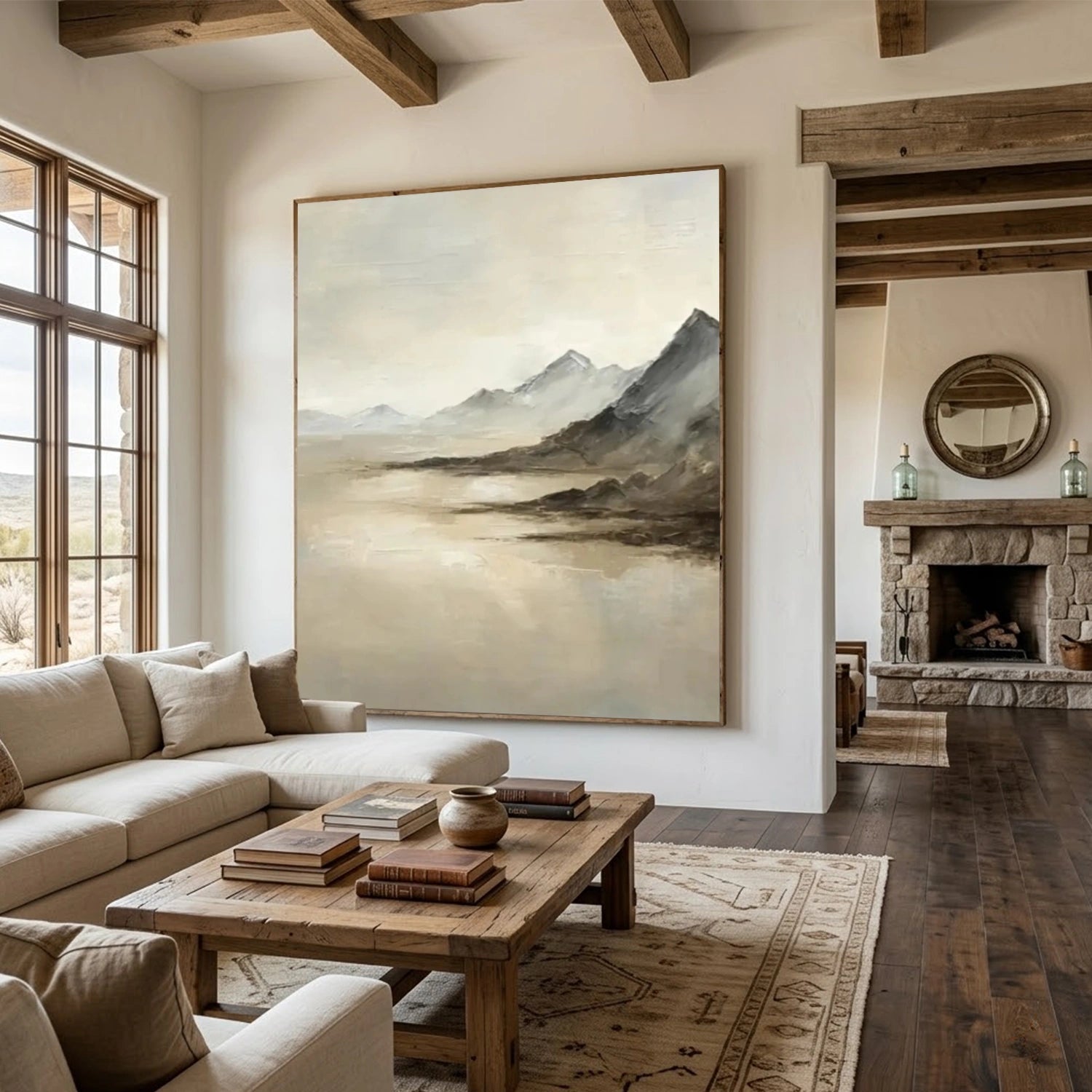 Minimalist Mountain Texture Canvas # MM440