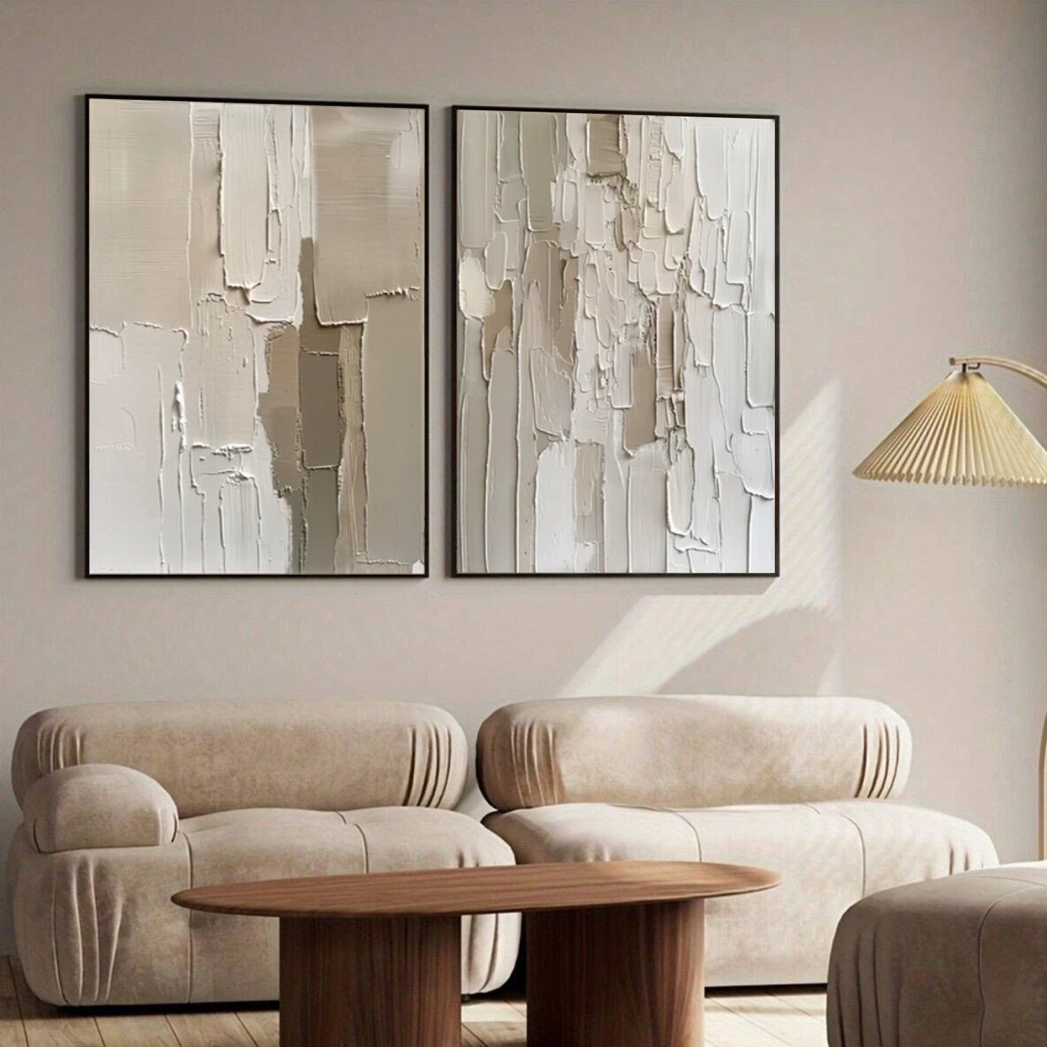 Abstract Textured Set of 2 Wall Art #AB 526