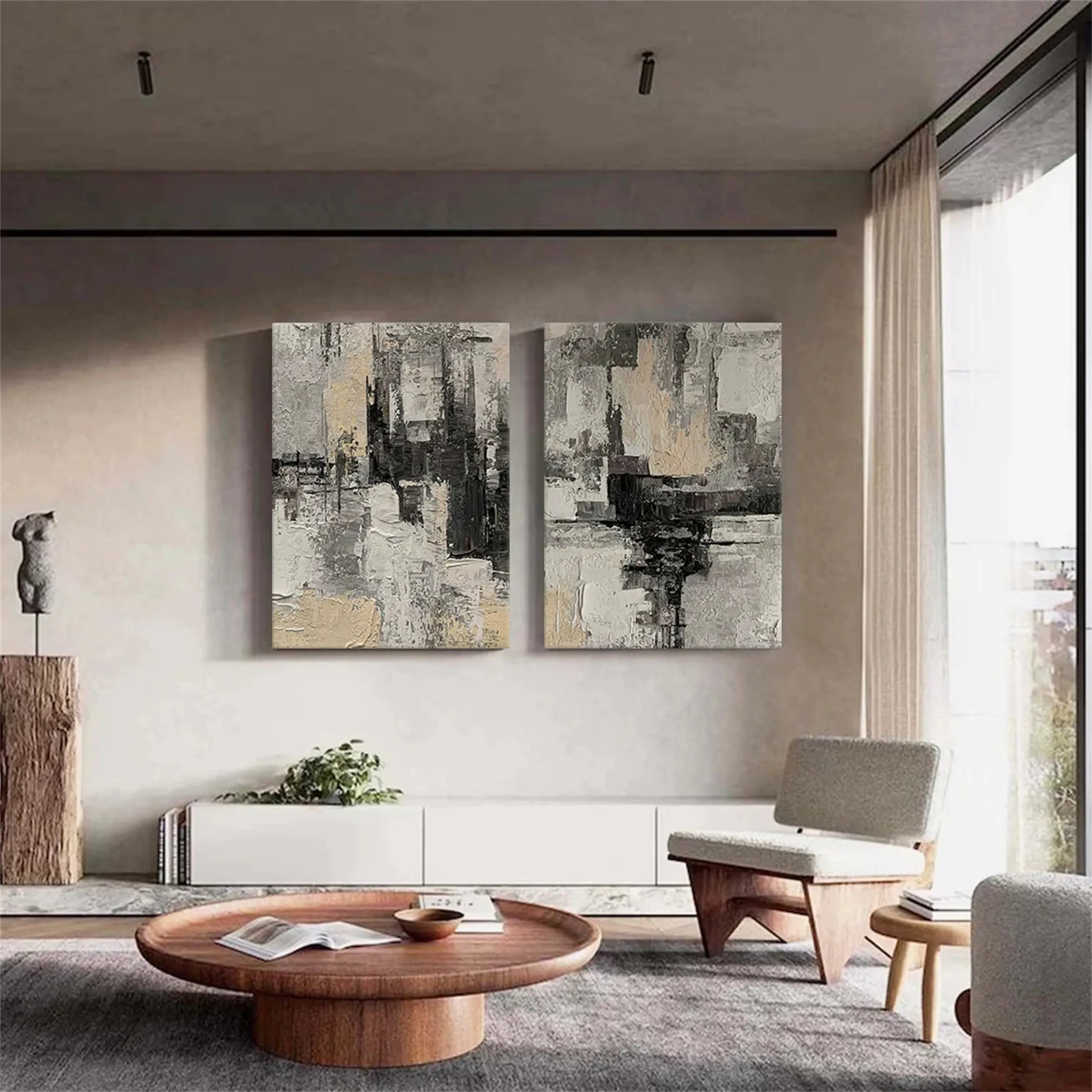 Abstract Painting Set of 2 #AB 107