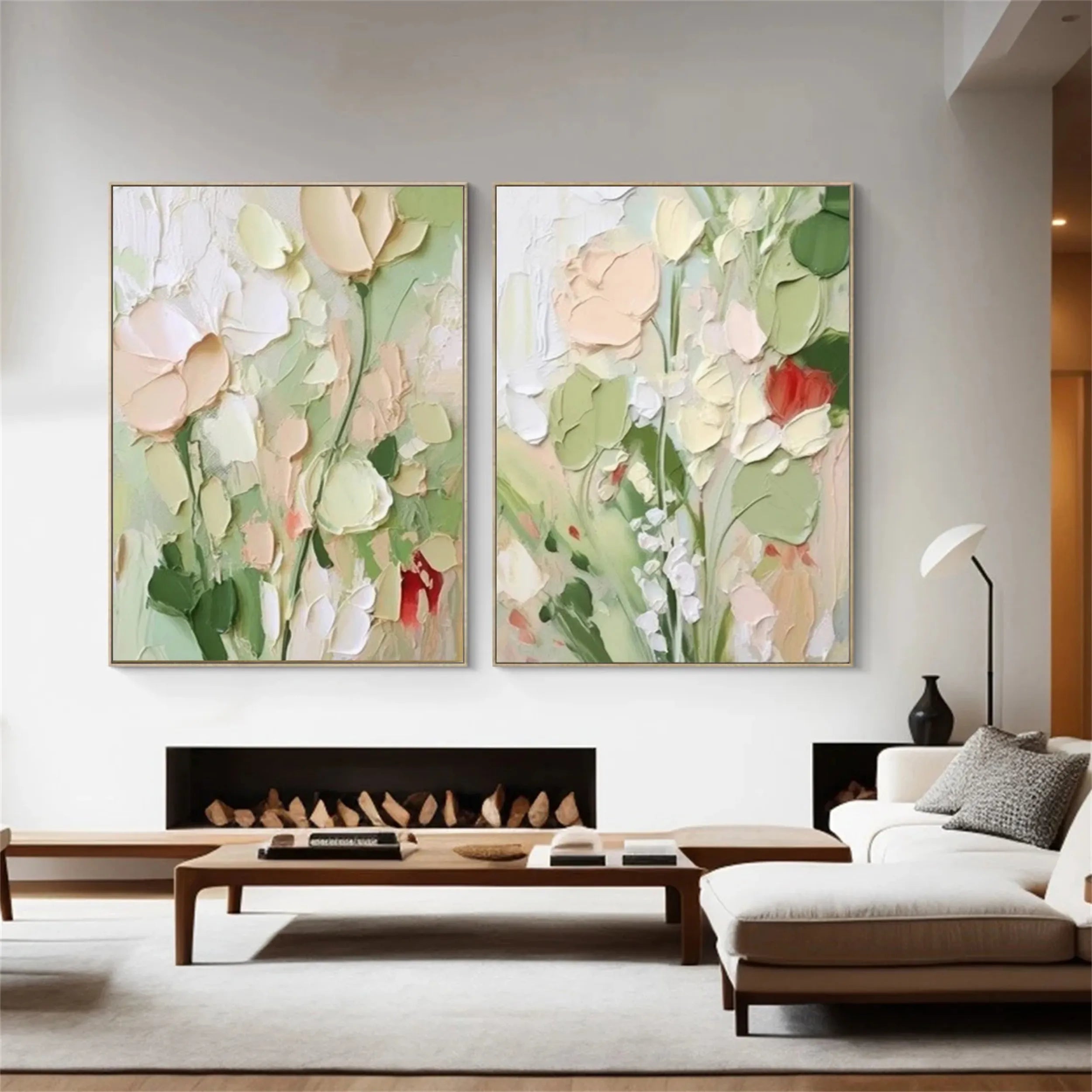Flower And Tree Painting Set of 2 #FT 075