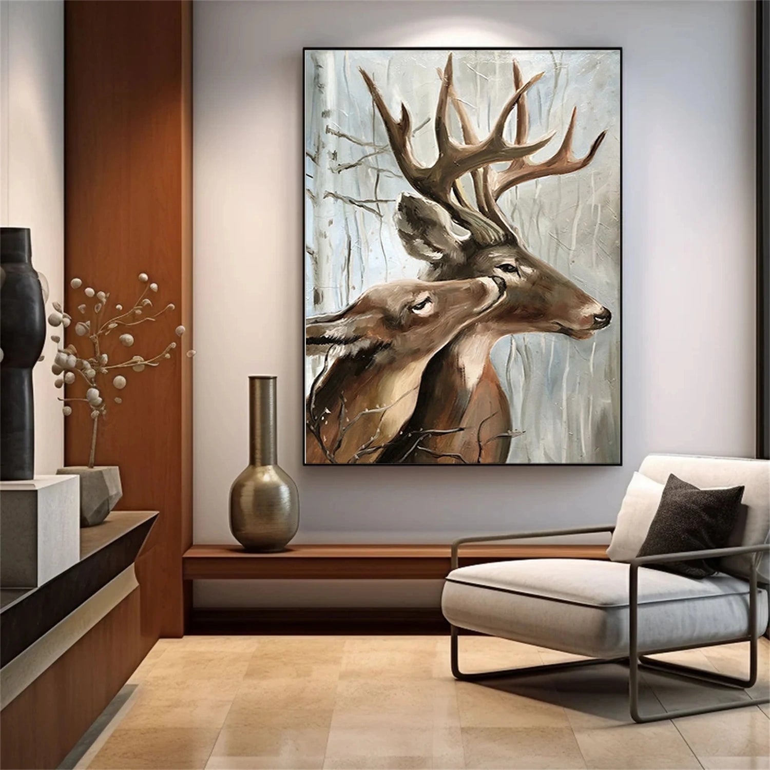 Abstract Animal Textured Canvas Art #AP175