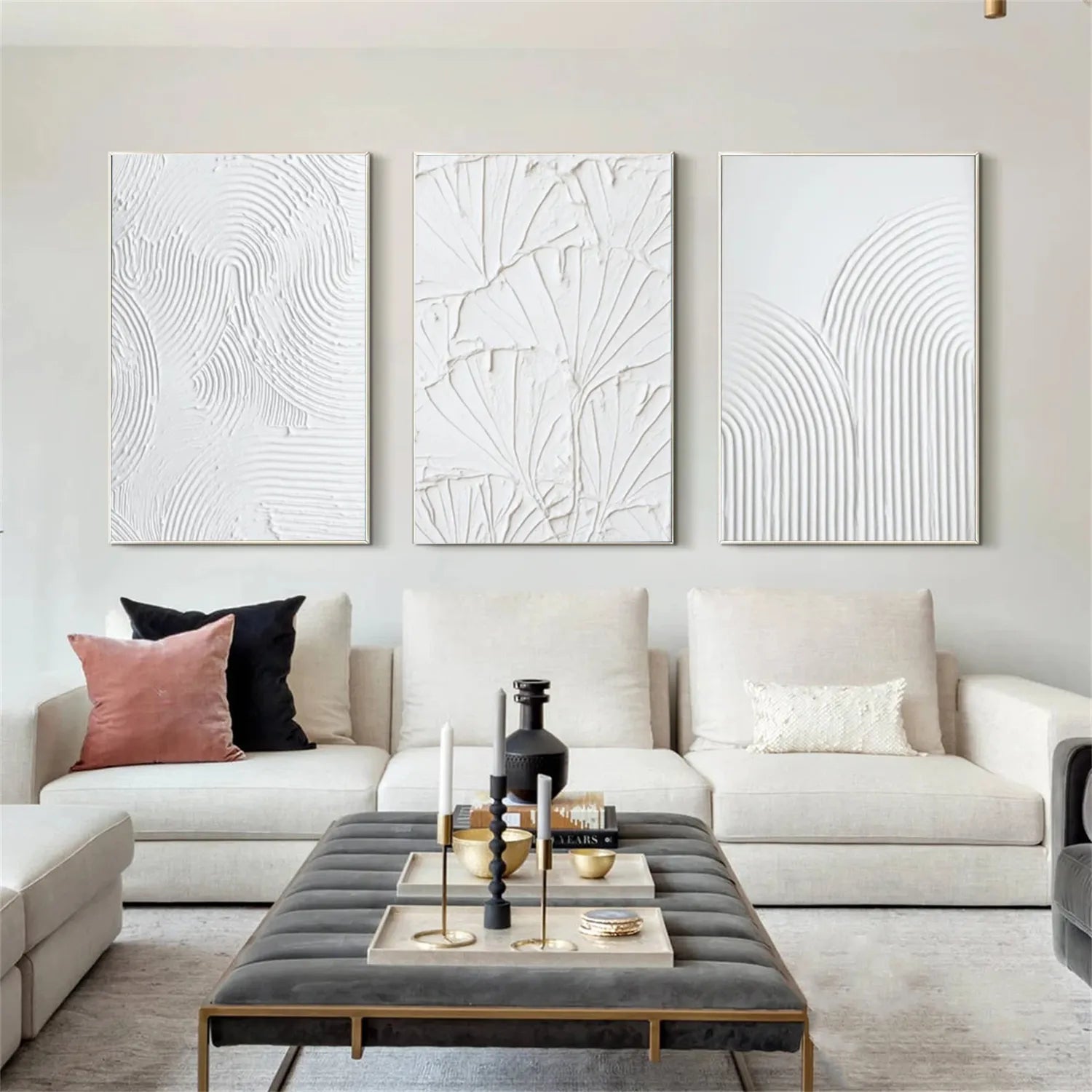 Minimalistic Balance Canvas Painting Set of 3 #MM294