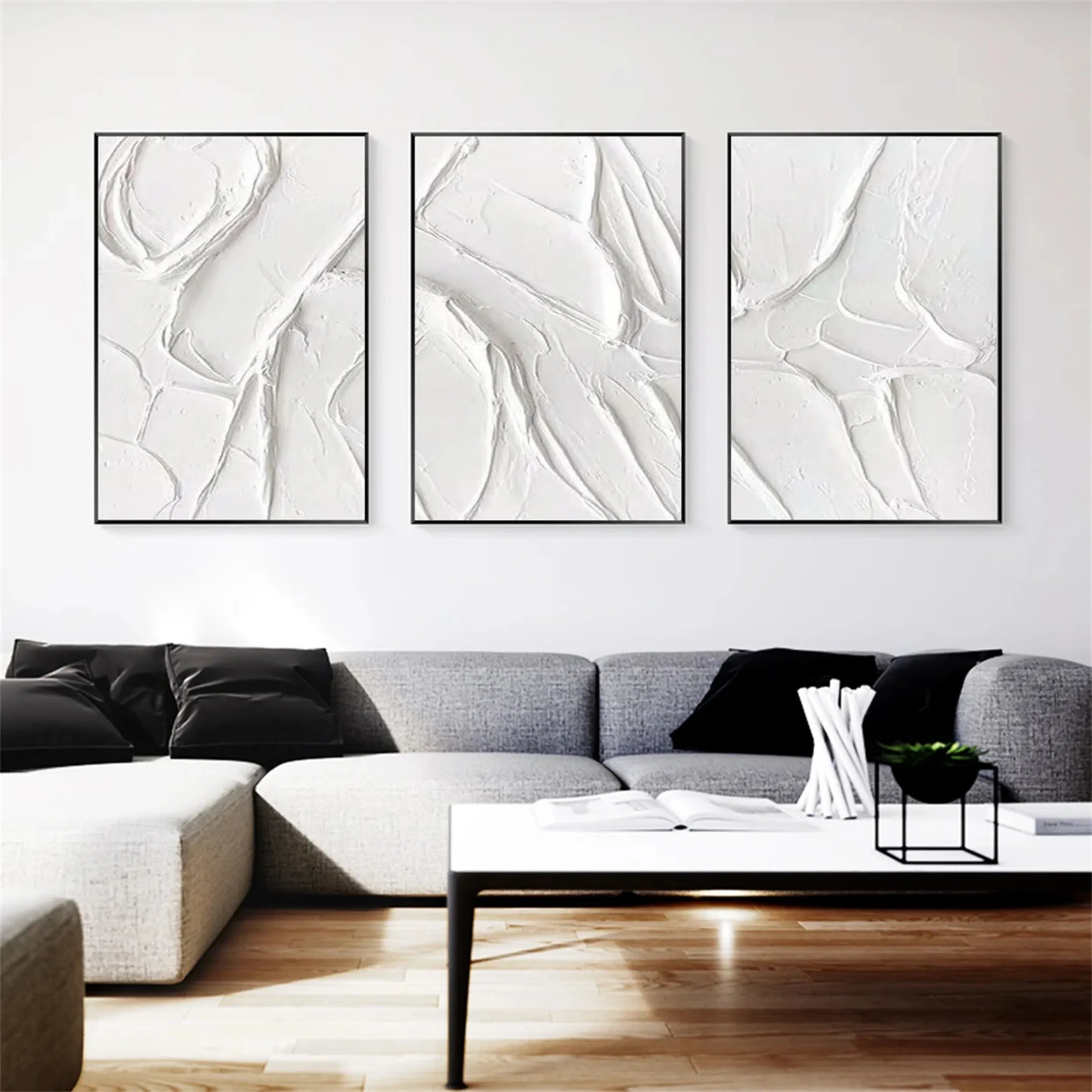 Minimalistic Balance Canvas Painting Set of 3 #MM288