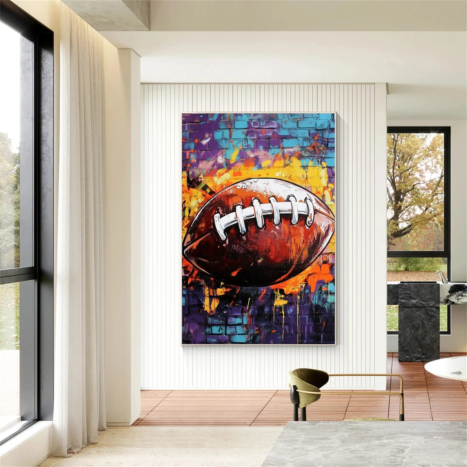 American Football Sport Art Painting Canvas #SA002