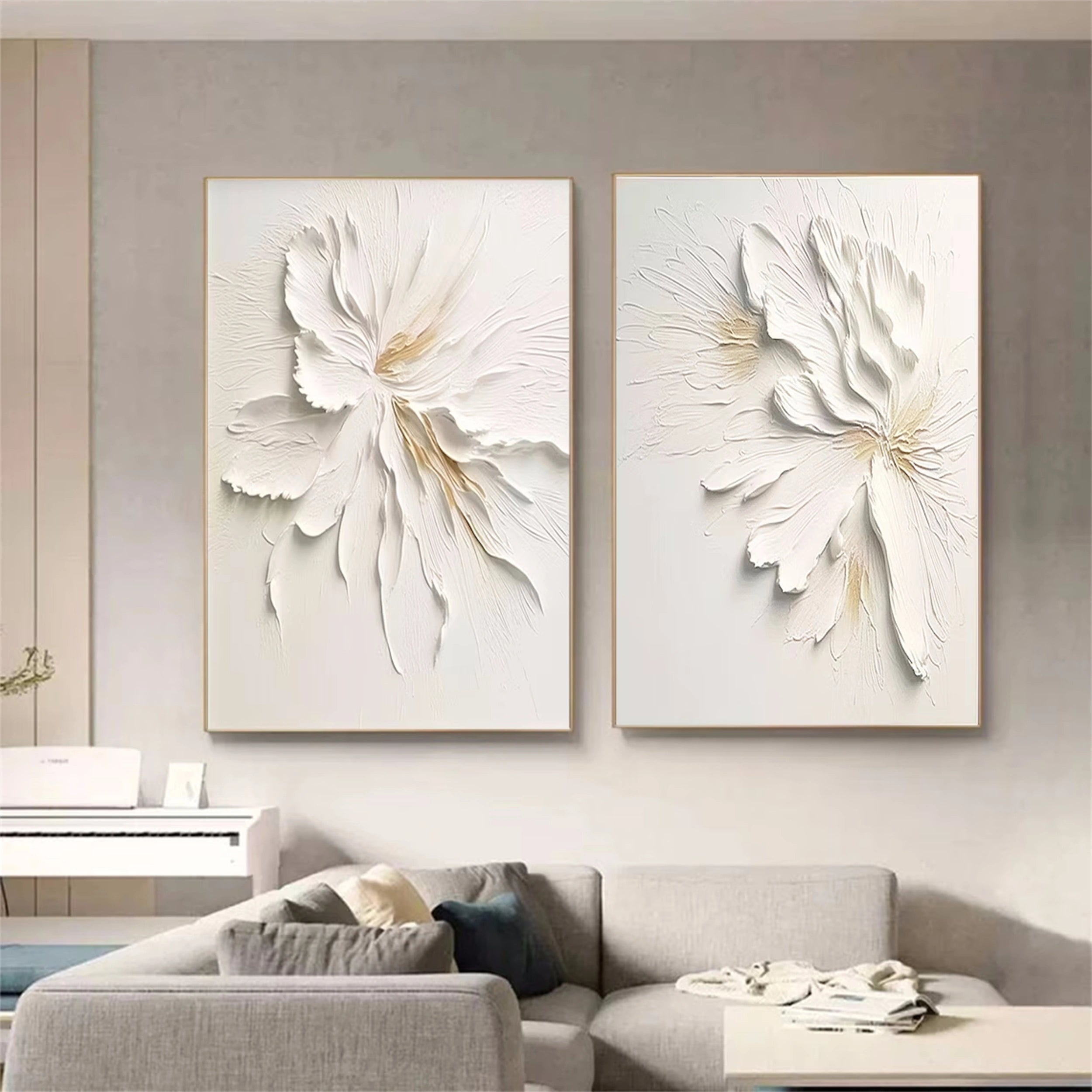 Flower And Tree Painting Set of 2 #FT 037