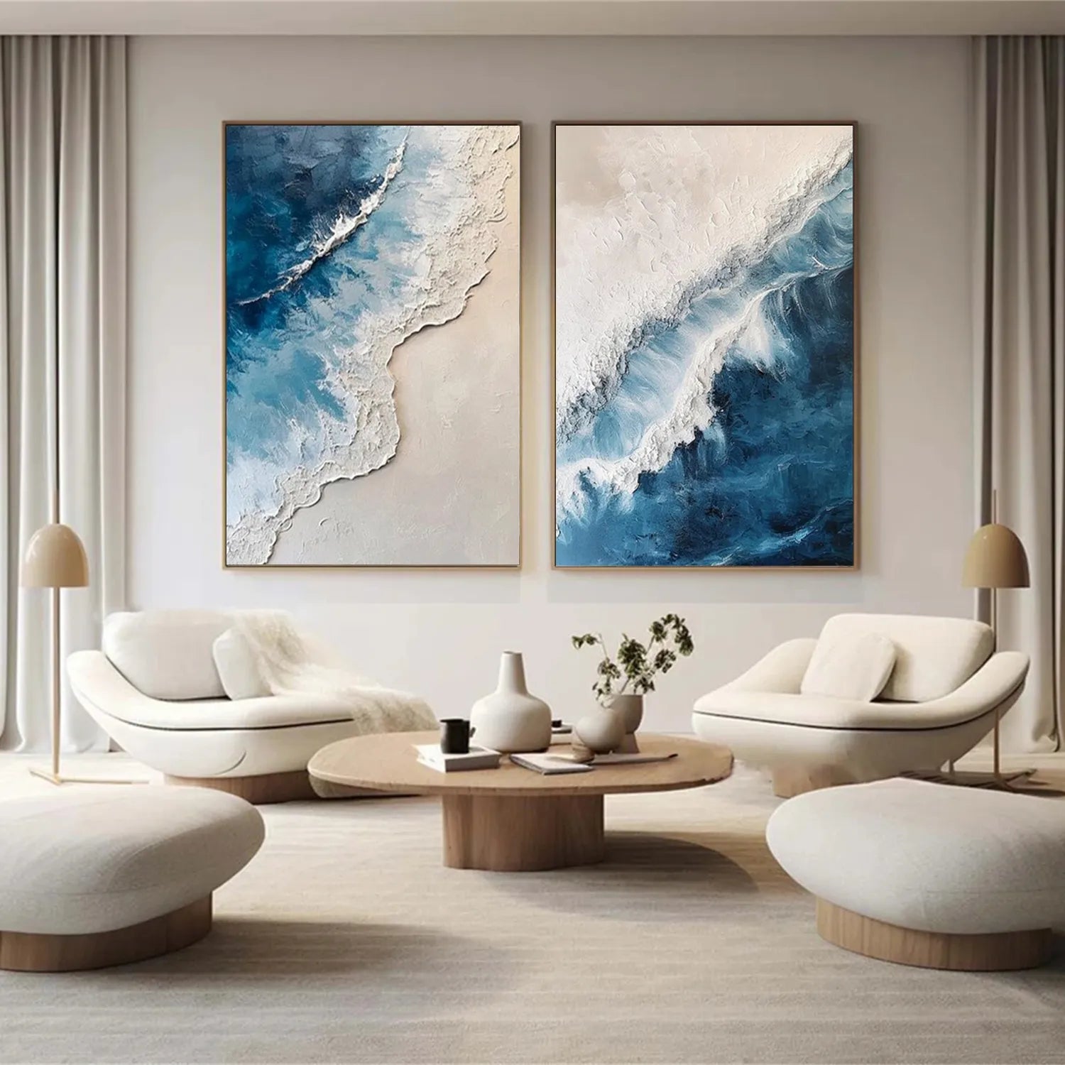 Ocean And Sky Painting Set of 2#OS 198