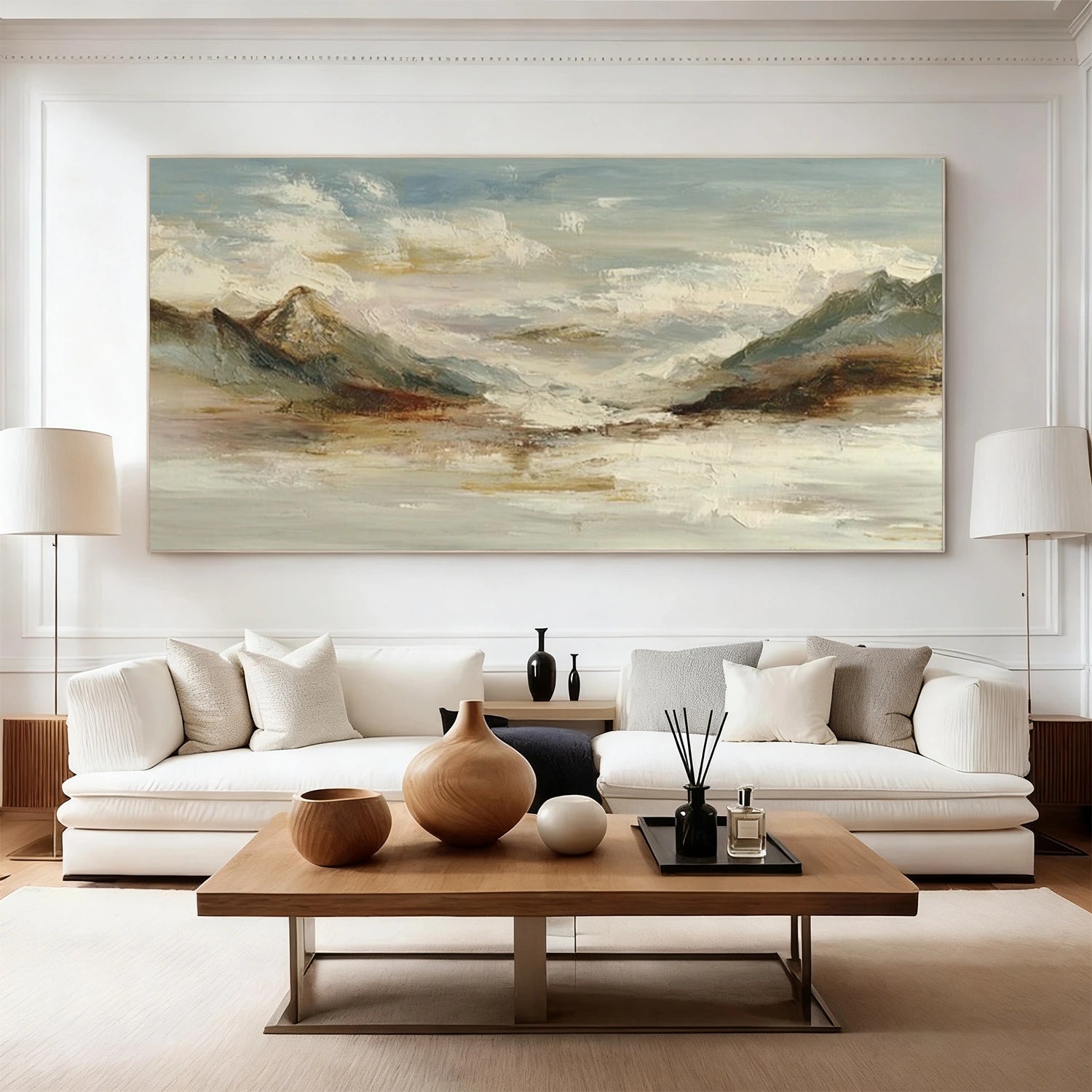 Minimalist Mountain Texture Canvas # MM443