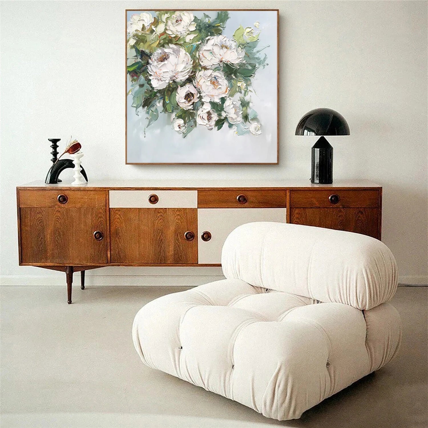 Flower And Tree Abstract Texture  Canvas Art #FT 228