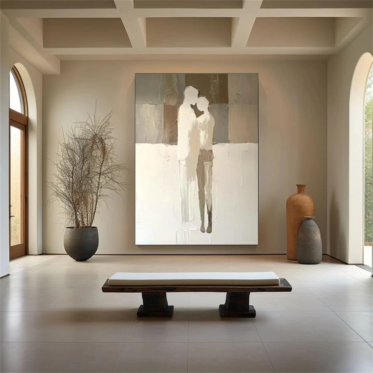 Contemporary Abstract Minimalist Textured Wall Art #CW050