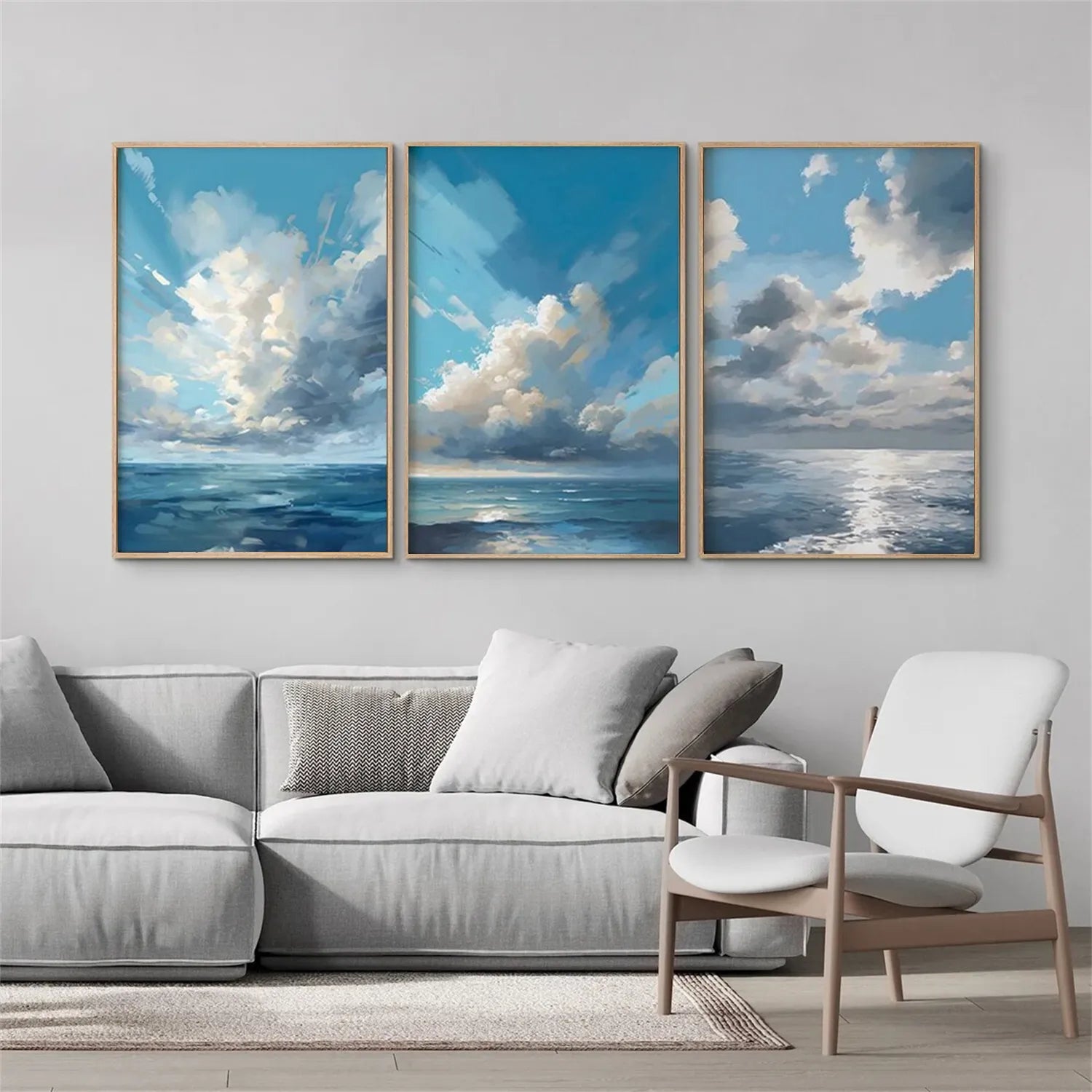 Ocean And Sky Painting Set of 3 #OS 214