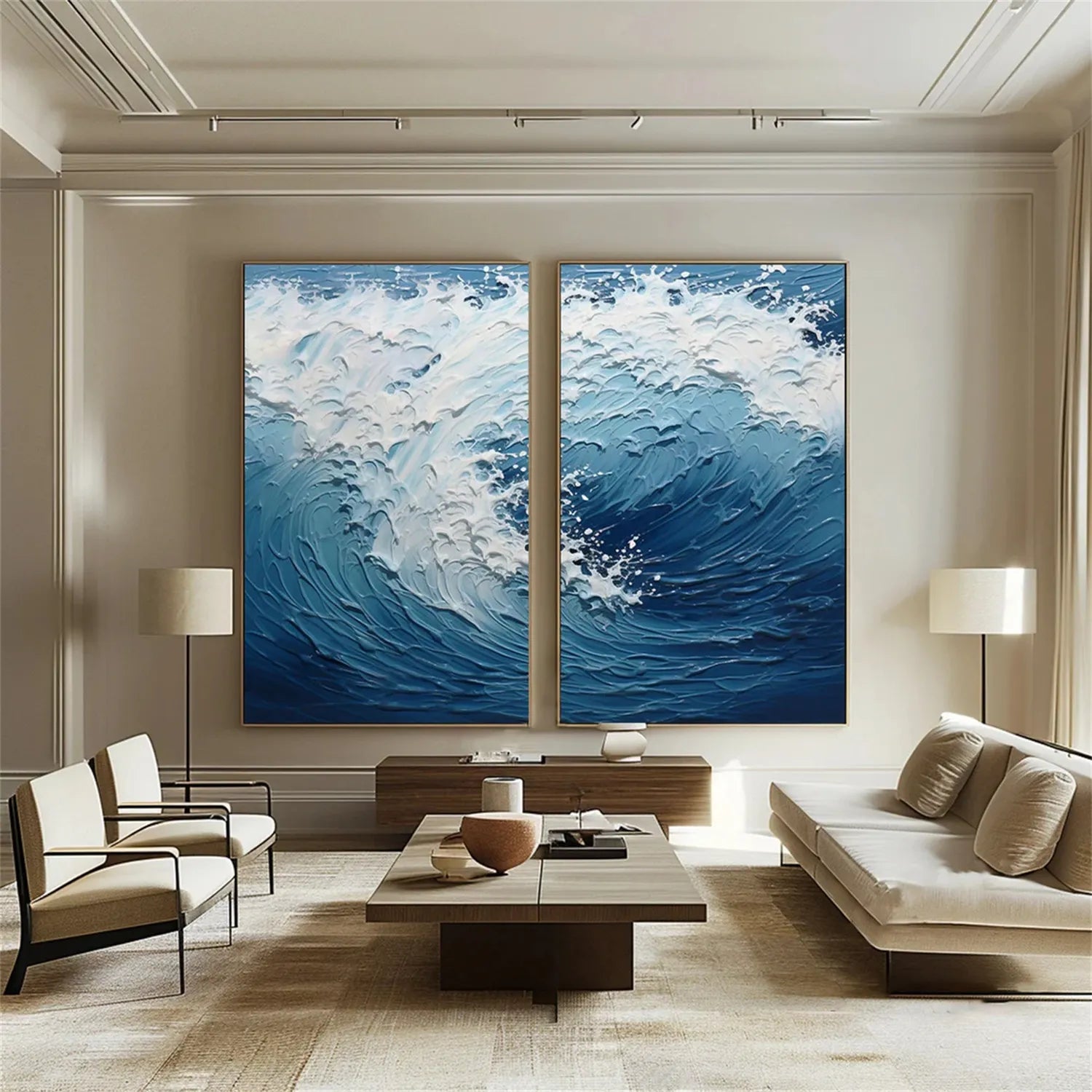 Ocean And Sky Painting Set of 2#OS 196