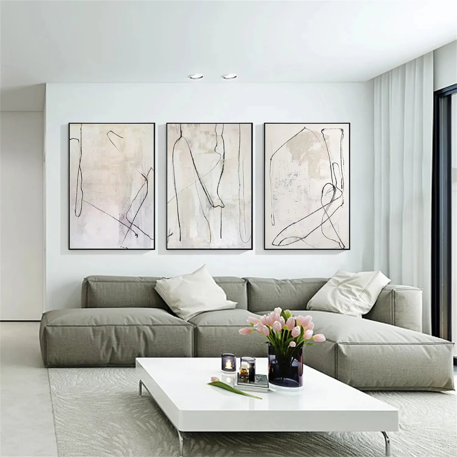 Abstract Painting Set of 3 #AB210