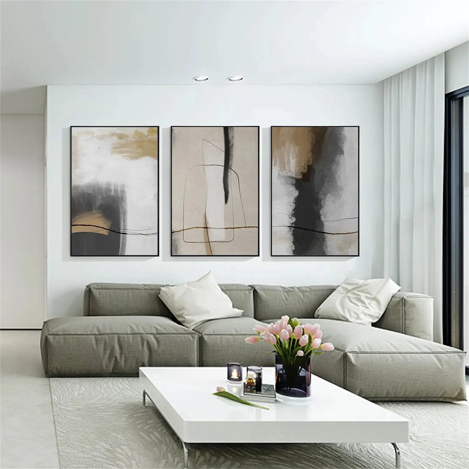 Abstract Painting Set of 3 #AB225