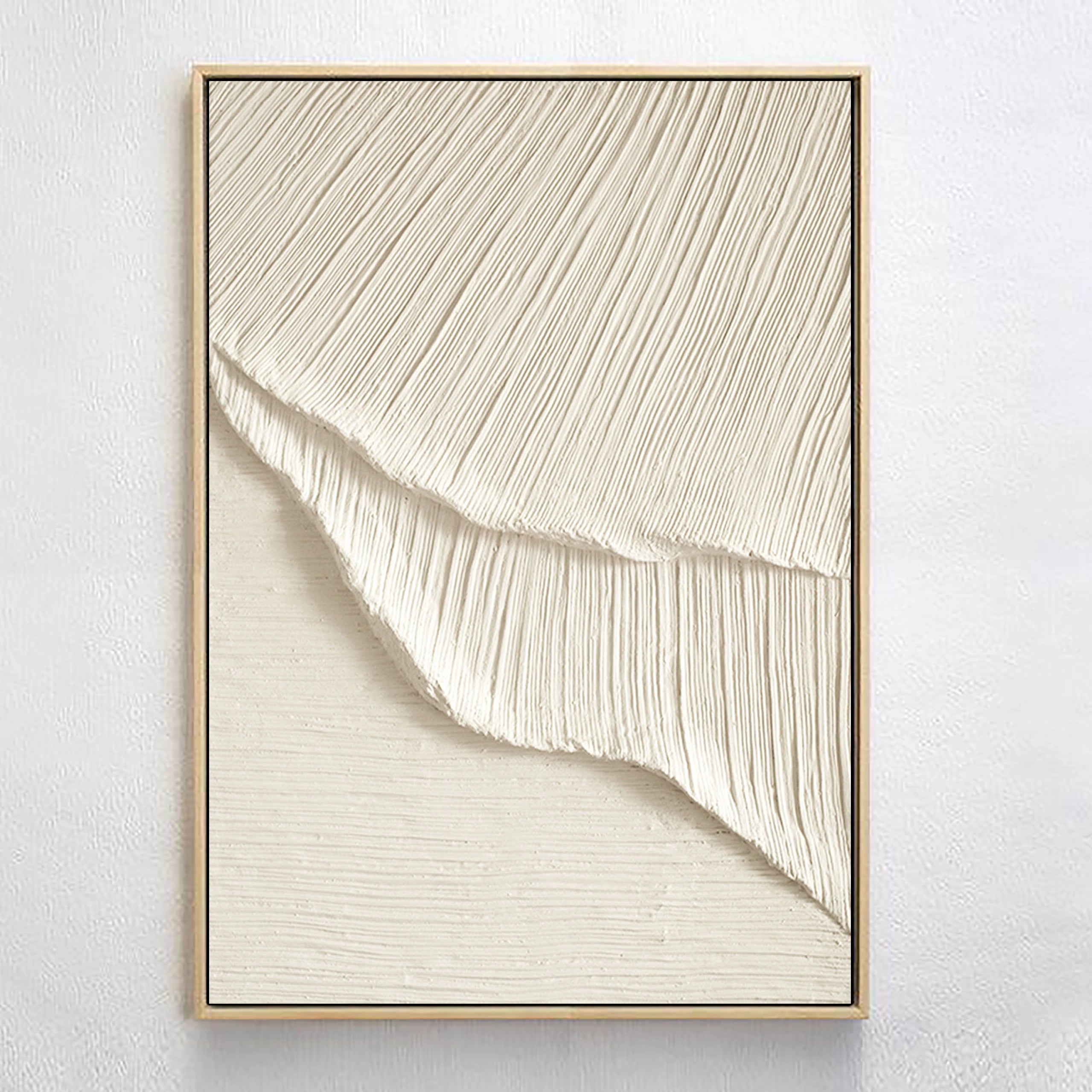 Beige Minimalist Textured Wall Art #MM030