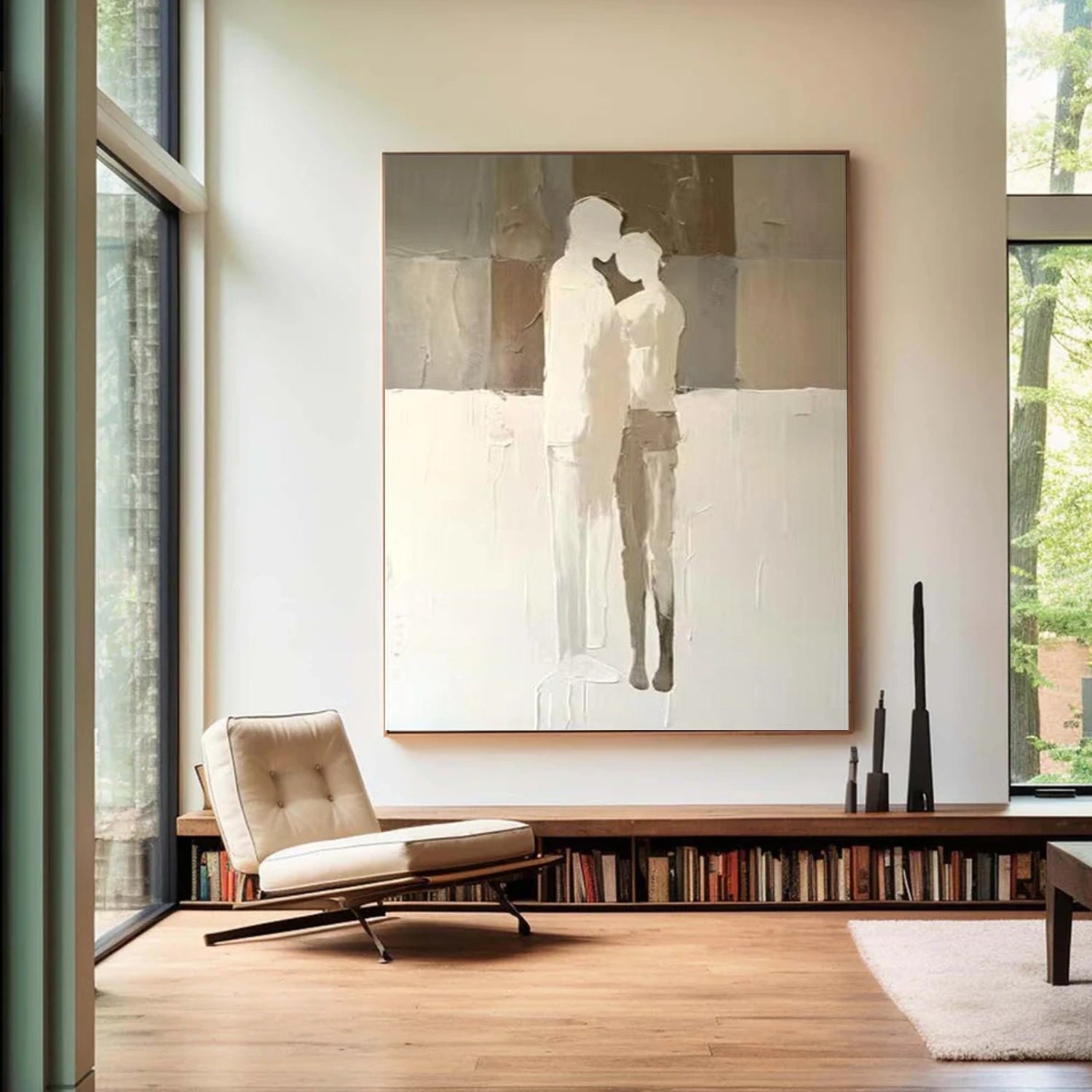 Contemporary Abstract Minimalist Textured Wall Art #CW050