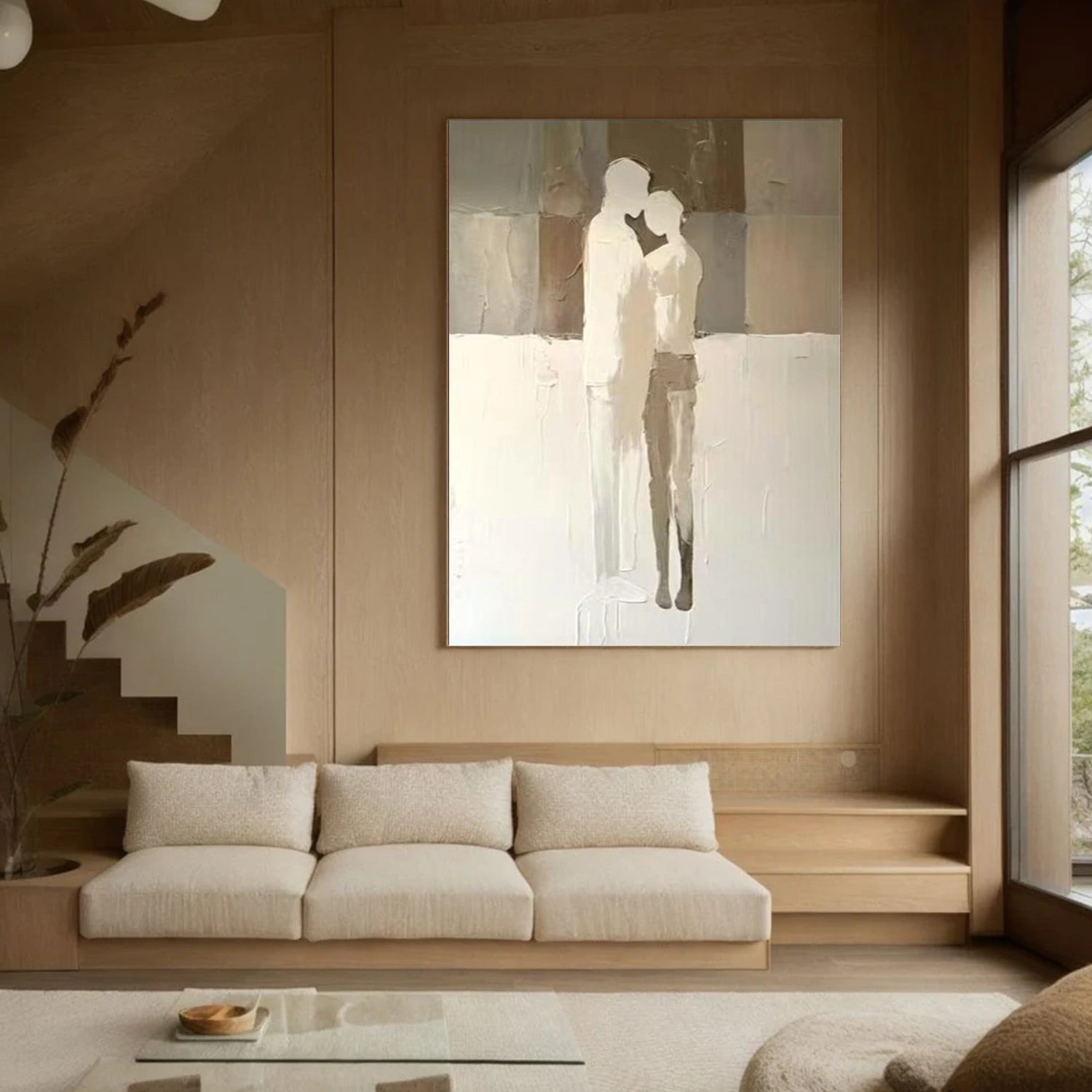 Contemporary Abstract Minimalist Textured Wall Art #CW050