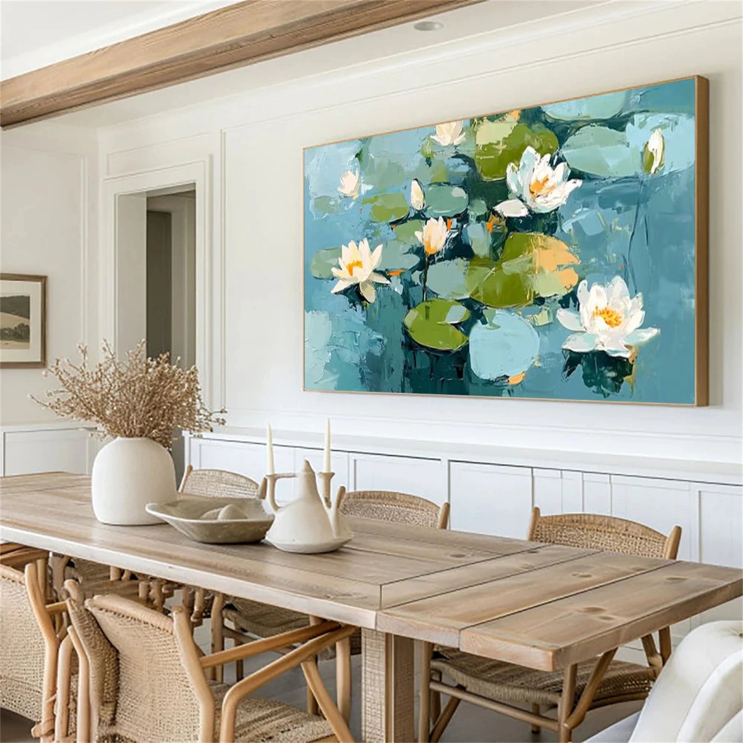 Flower & Tree Abstract Texture Canvas Art #FT 297