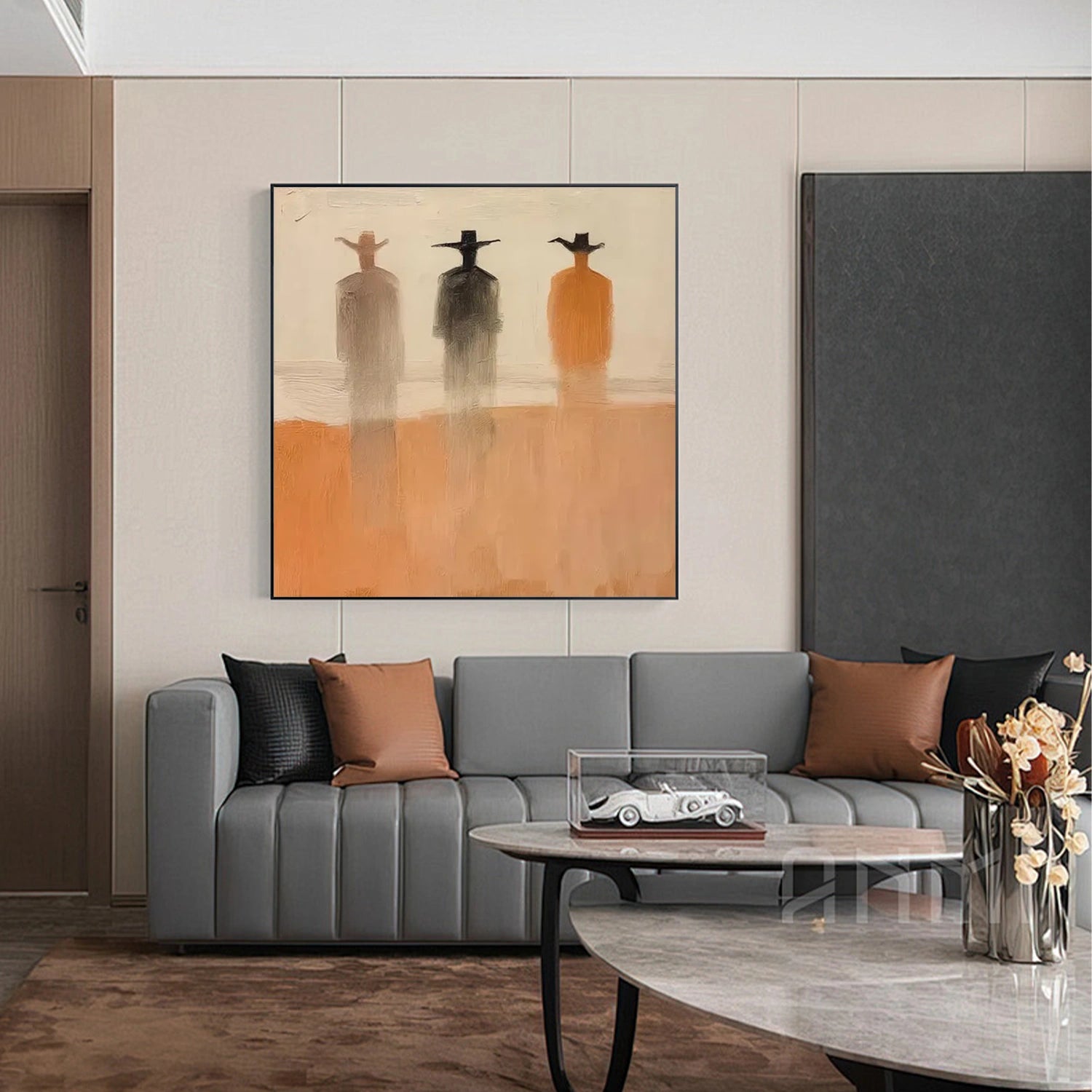 Contemporary Abstract Minimalist Textured Wall Art #CW051