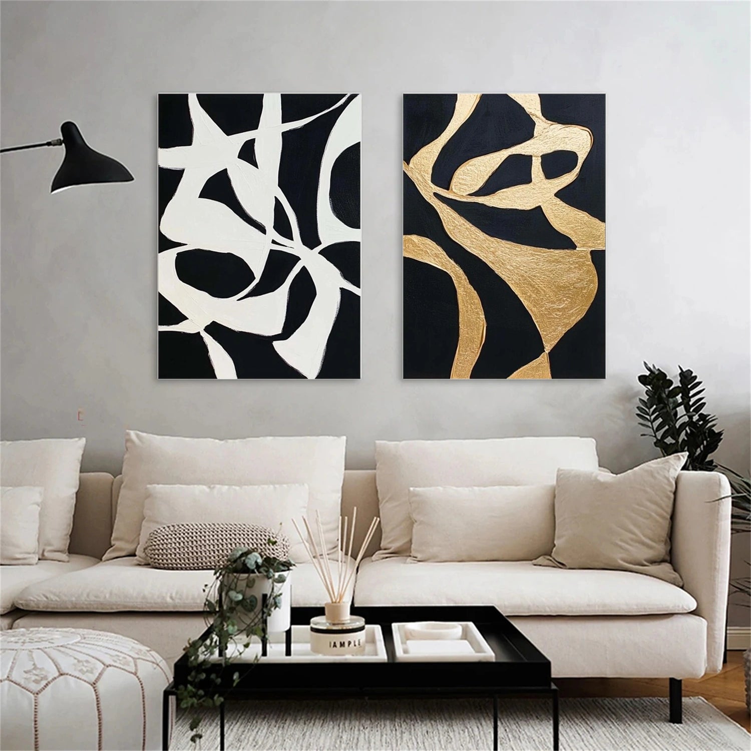 Minimalist Canvas Art Set of 2 #MM355