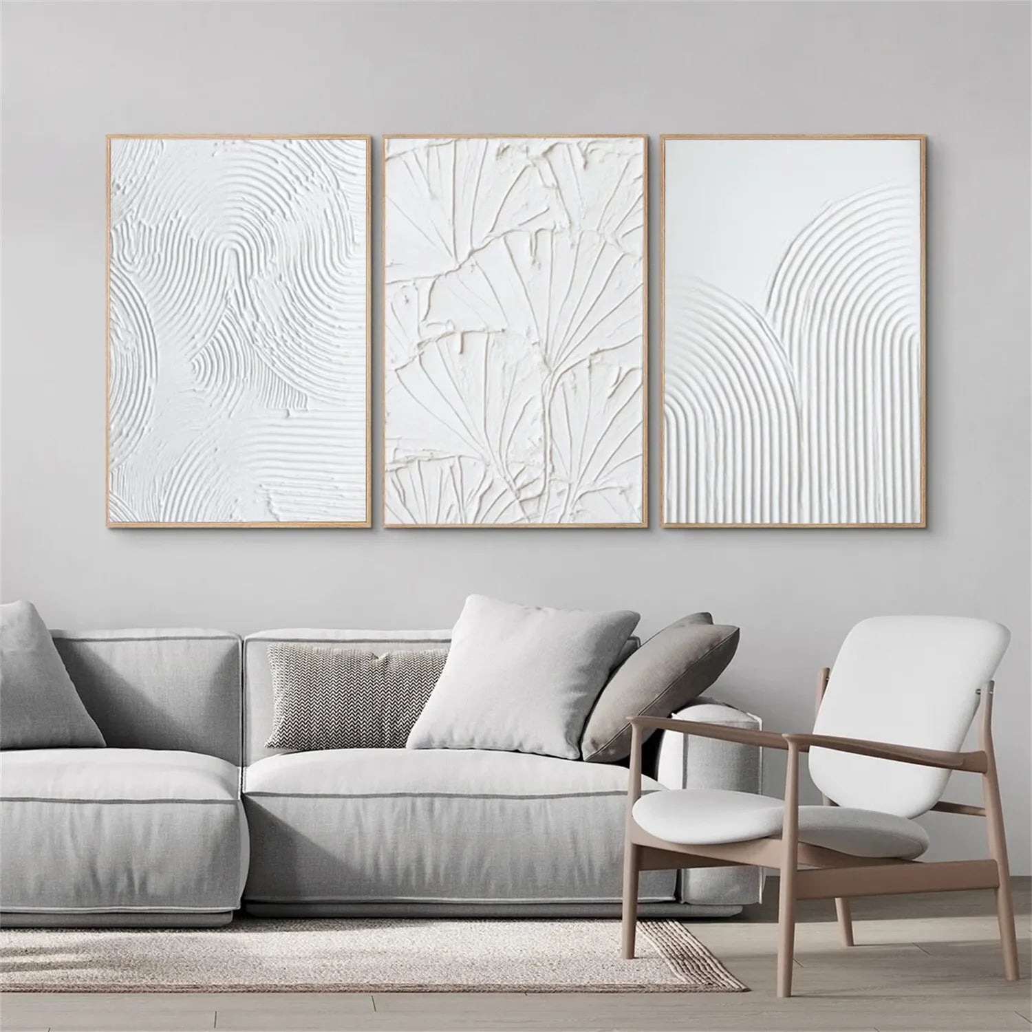 Minimalistic Balance Canvas Painting Set of 3 #MM294