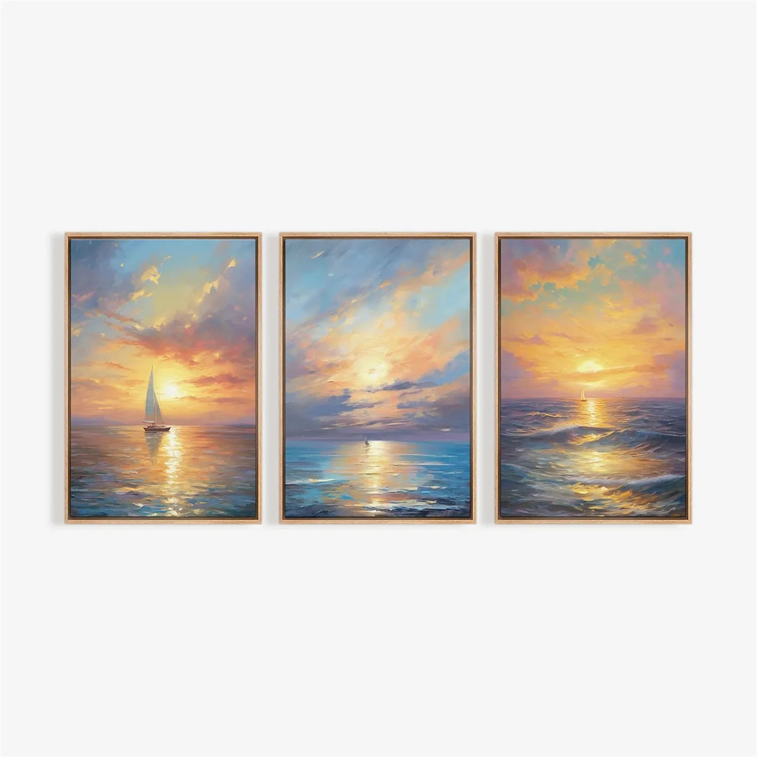 Ocean And Sky Painting Set of 3 #OS 215