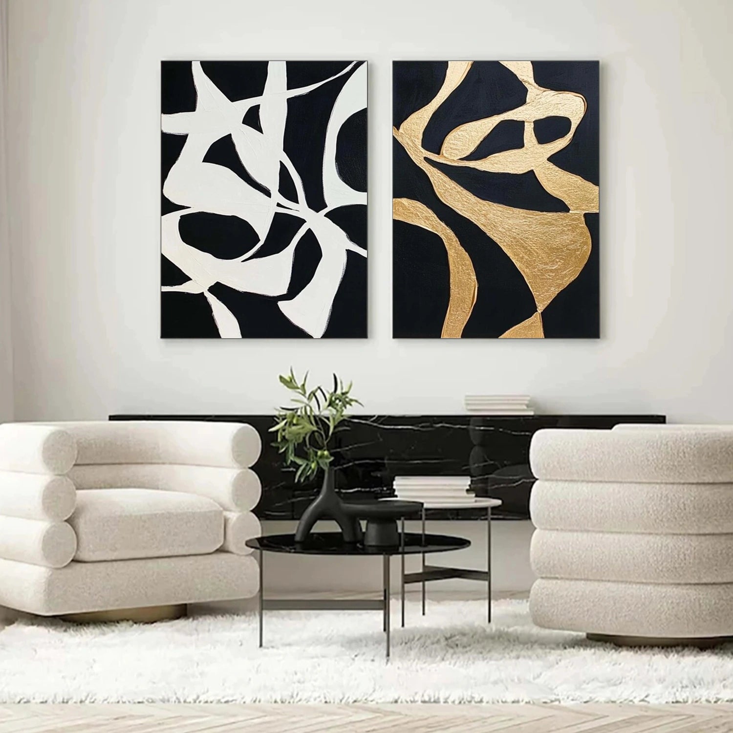 Minimalist Canvas Art Set of 2 #MM355