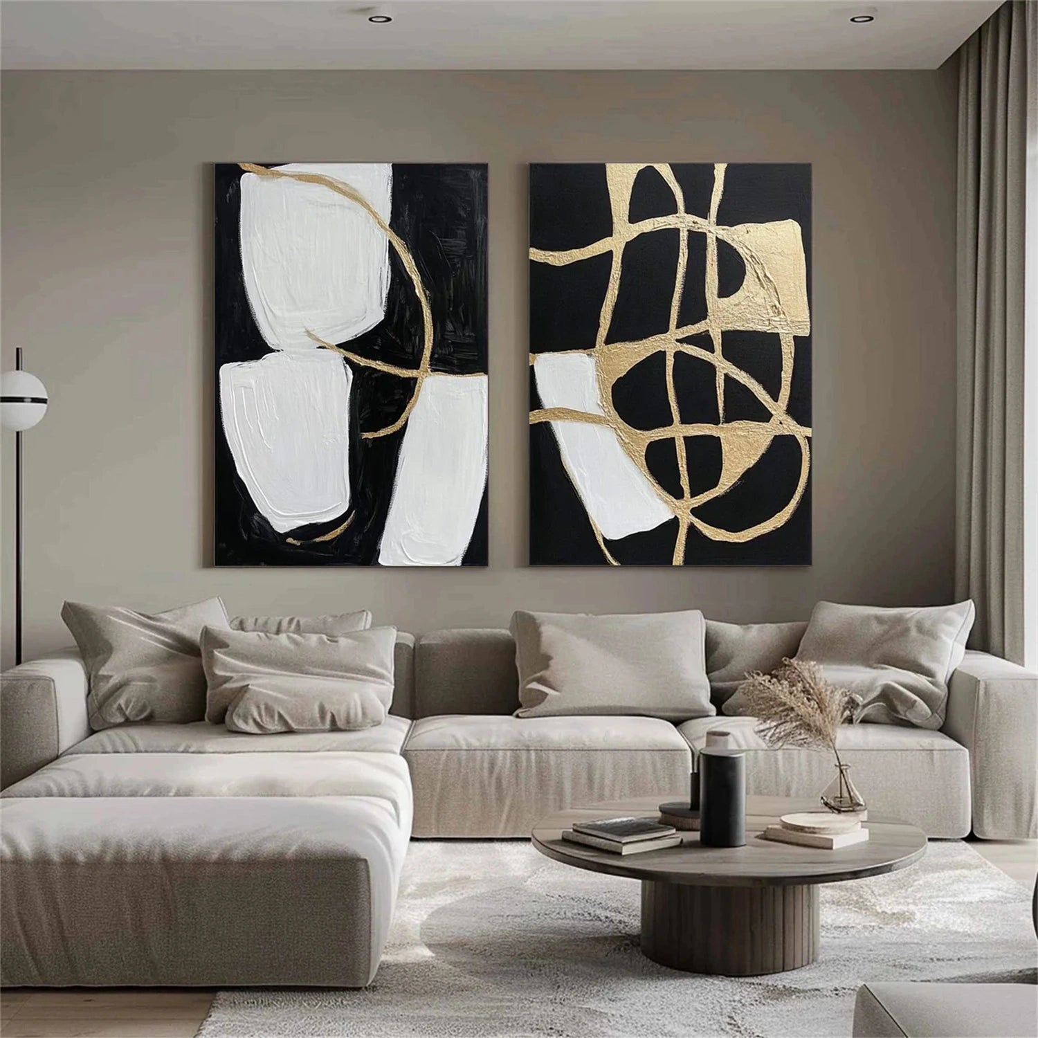 Minimalist Canvas Art Set of 2 #MM356