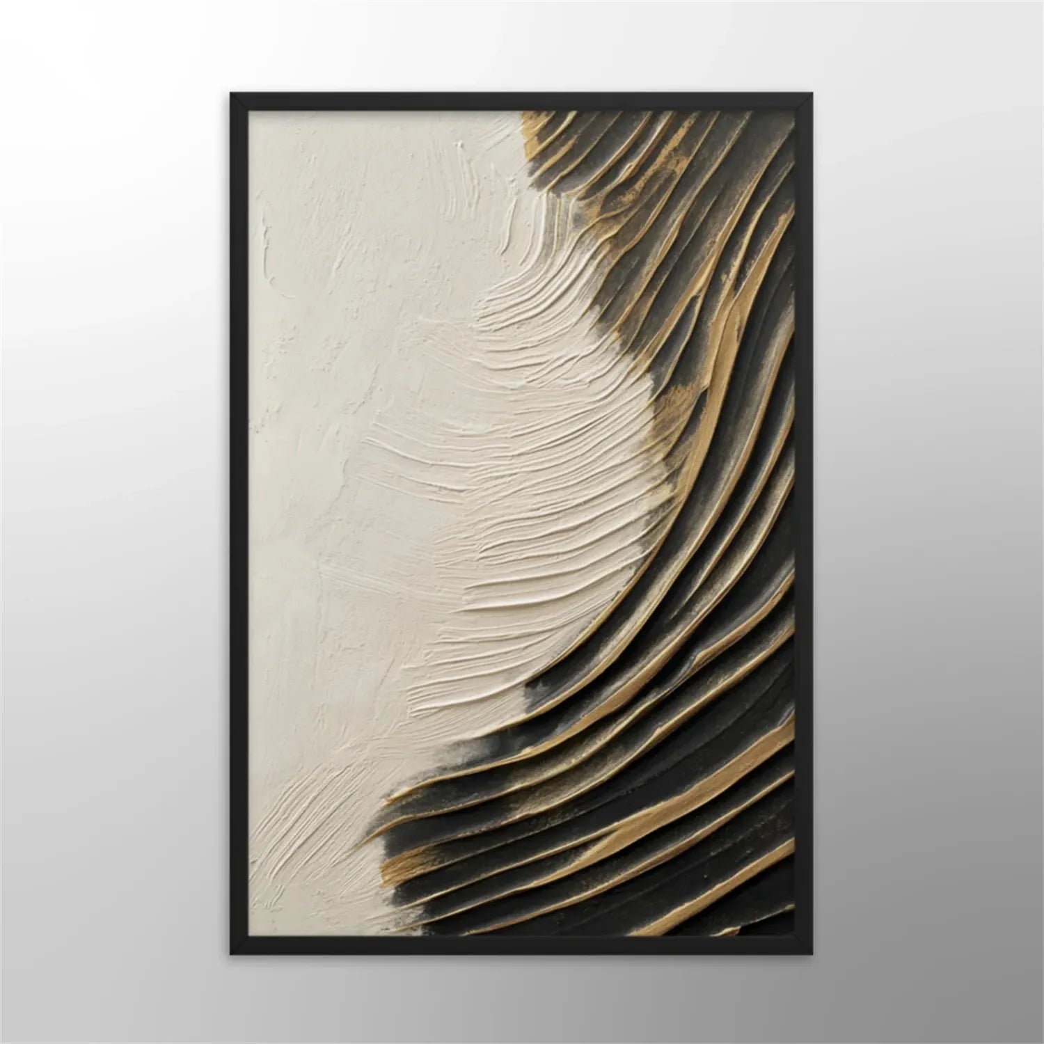 White Minimalist Textured Painting Canvas #MM298