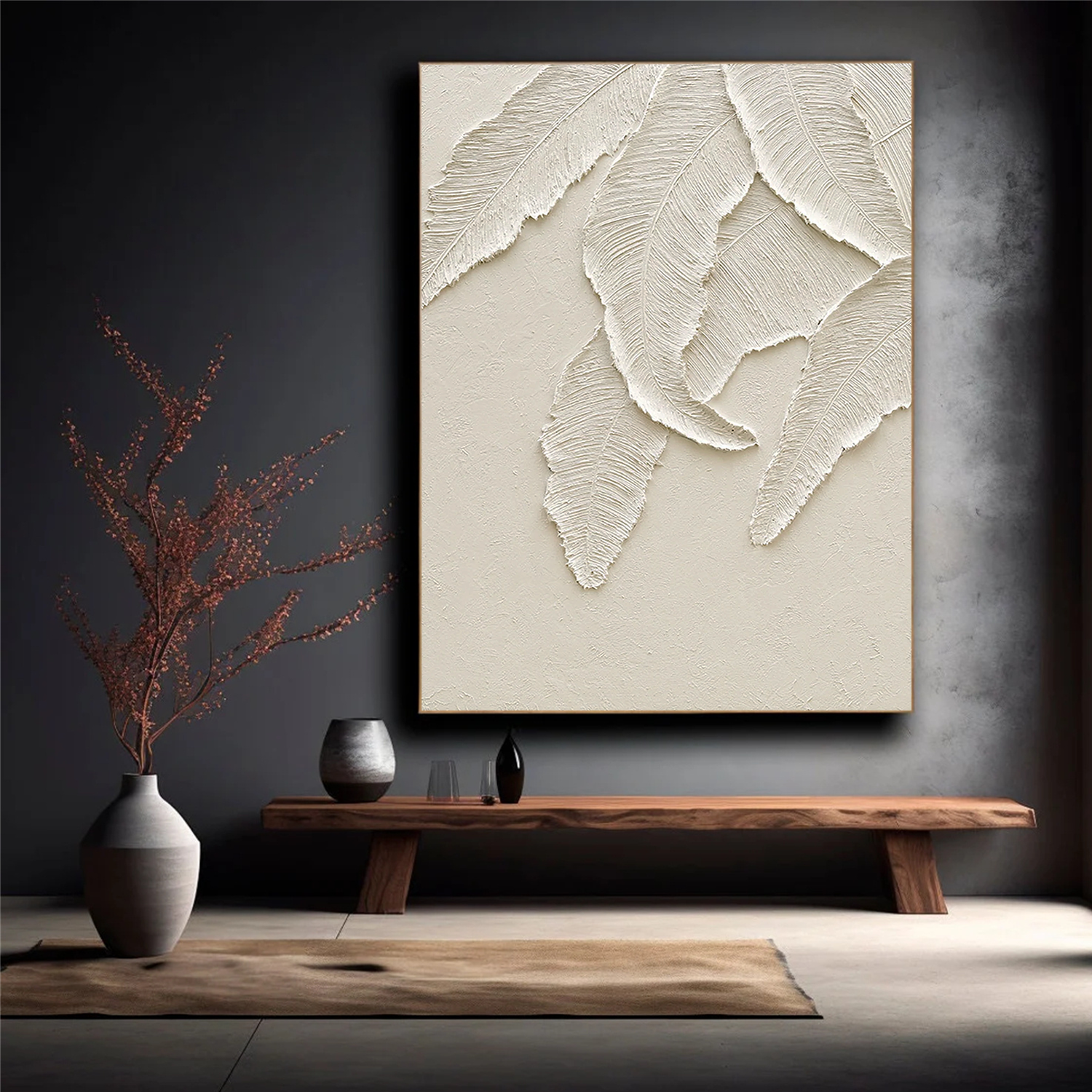 Plaster Art Minimalist Textured Painting #MM013