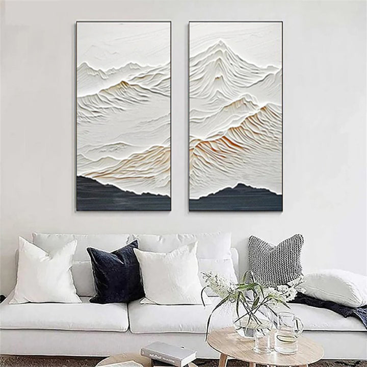 Custom Size Plaster Art Minimalist Textured Painting #MM159