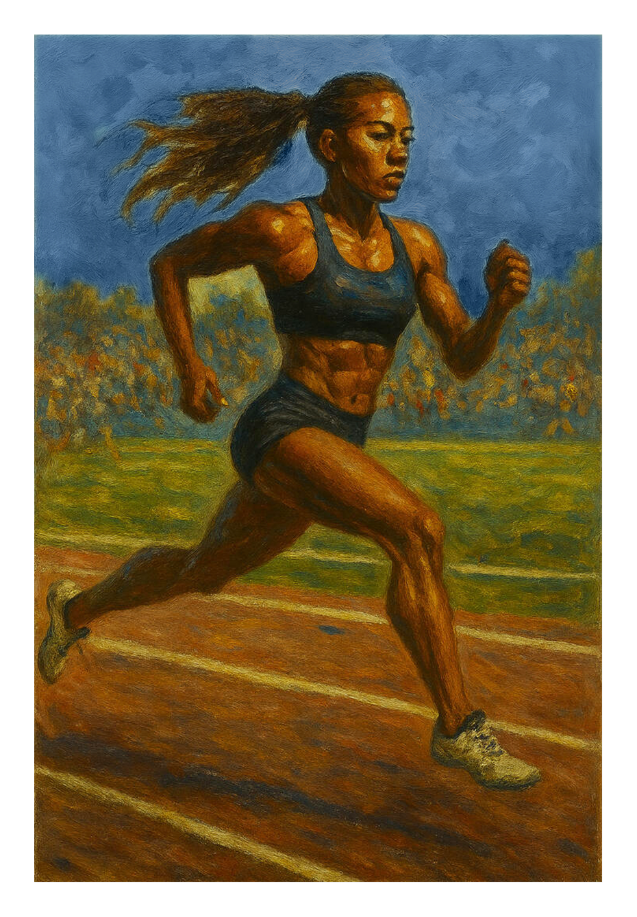 #Custom Sport Oil Painting 2 Pieces
