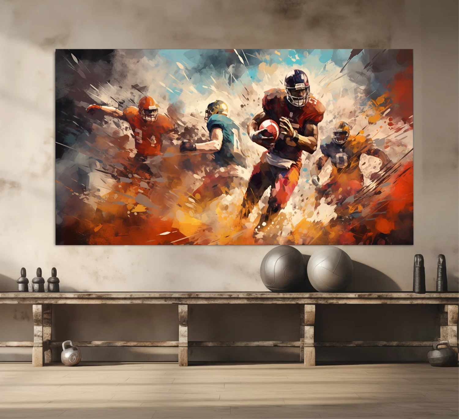 American Football Sport Art Painting Canvas #SA003